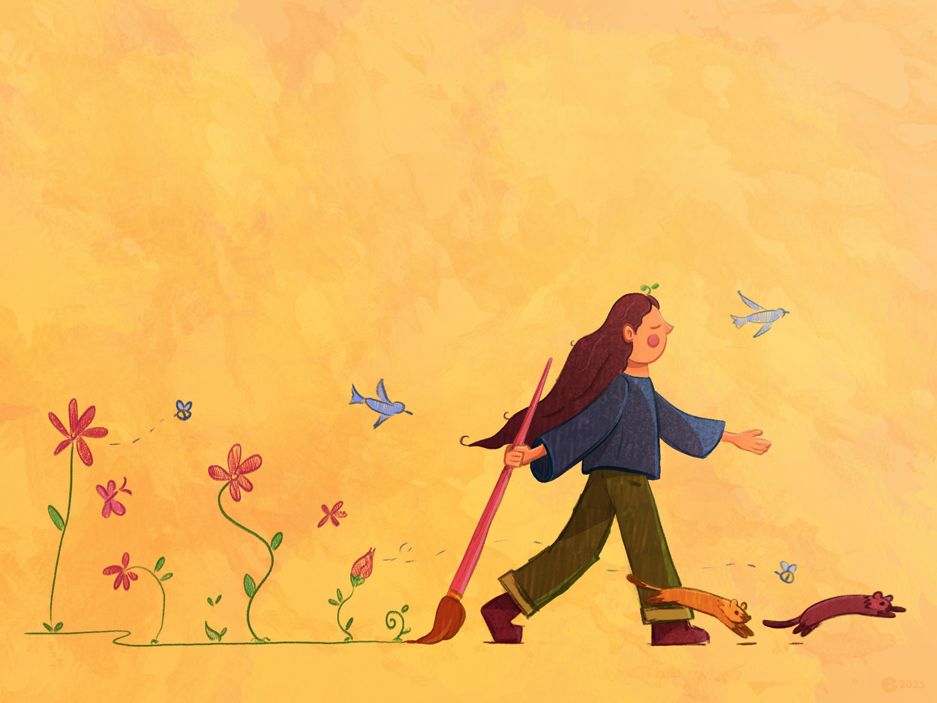 'Where I Paint, Flowers Follow' (2025)