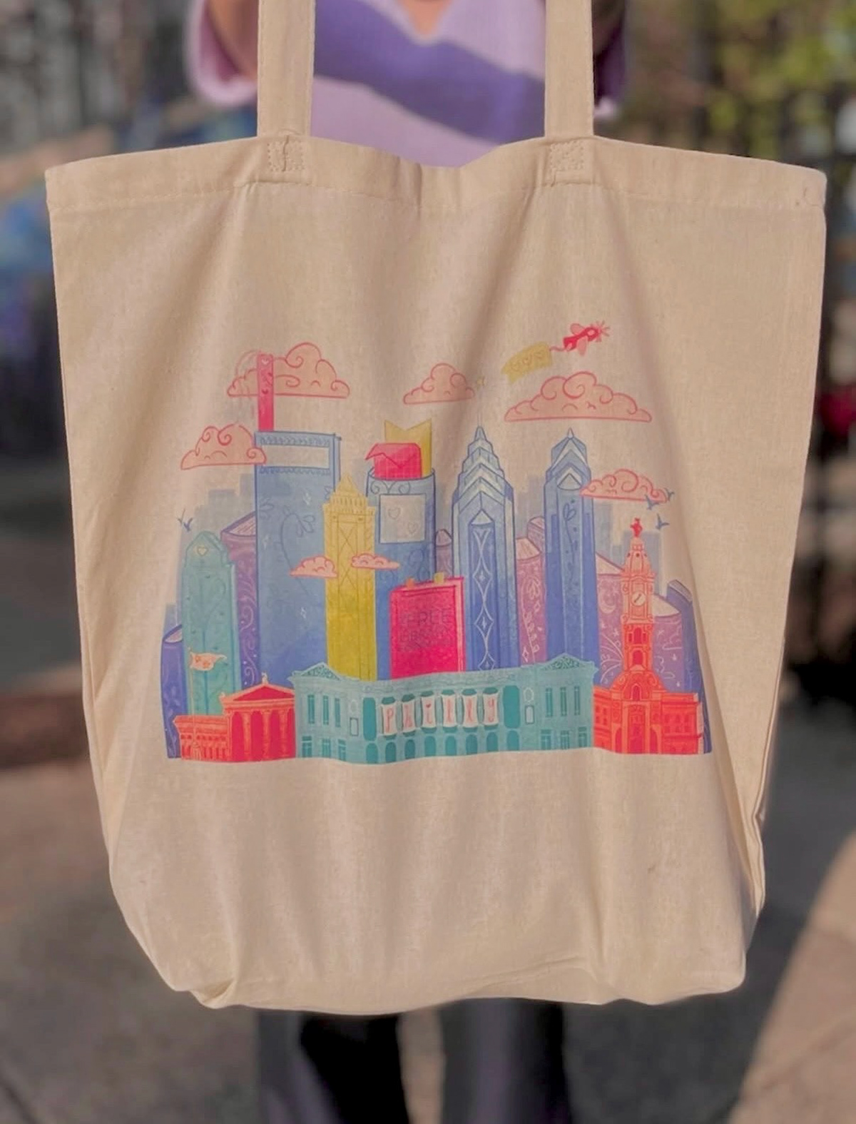 Real-World Tote Bag (Photo Credits: Free Library of Philadelphia Foundation Instagram)