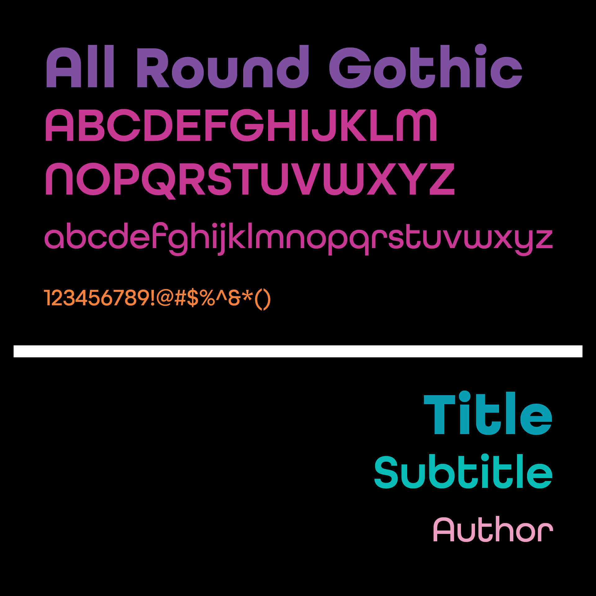 All Round Gothic Font