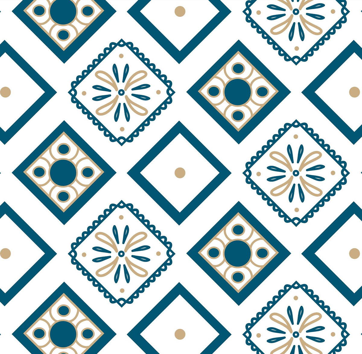 Tiled Floor Pattern Flat