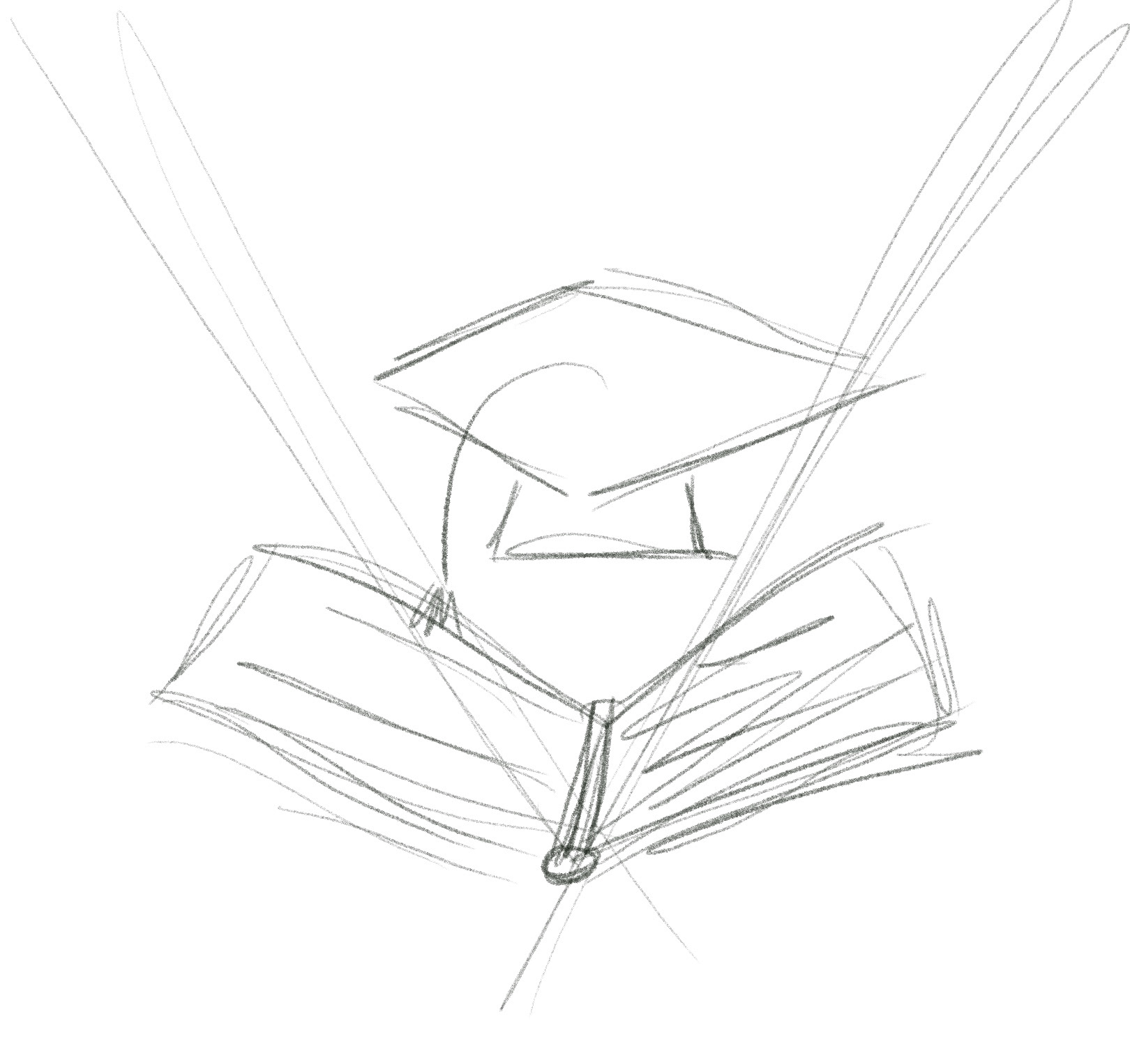 Grad Cap Sketch
