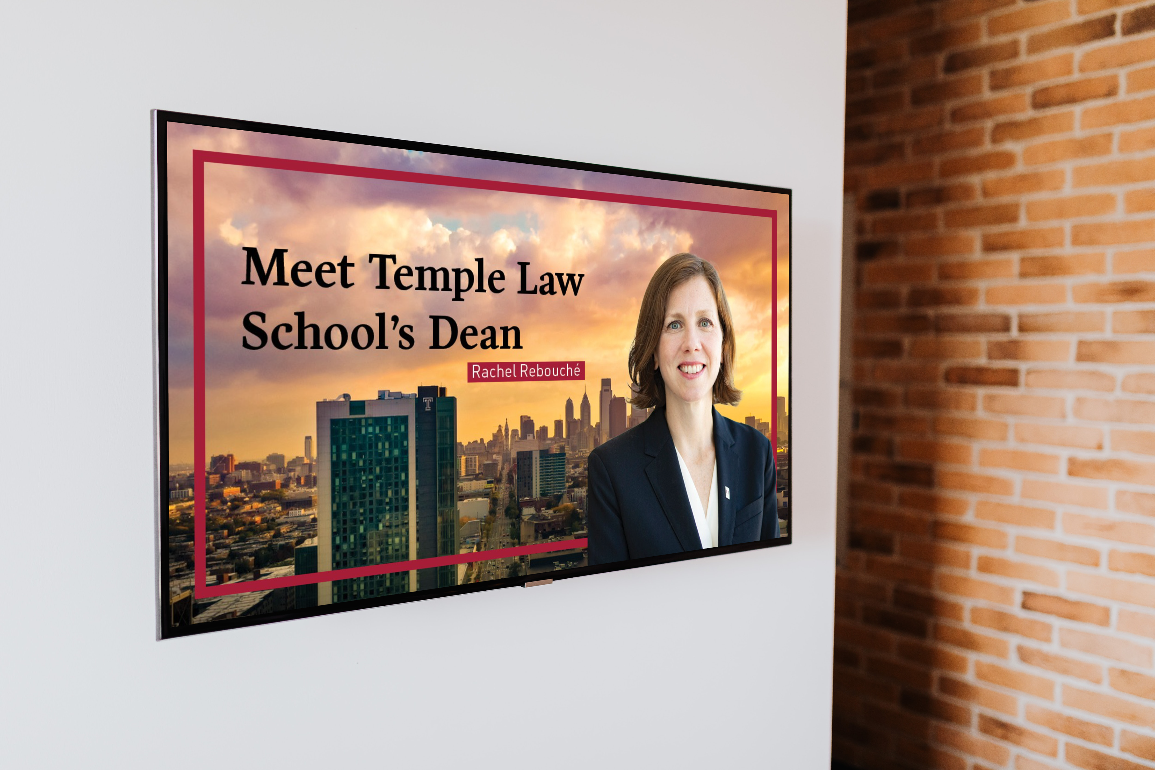 Meet the Dean Screen Display Mock-up