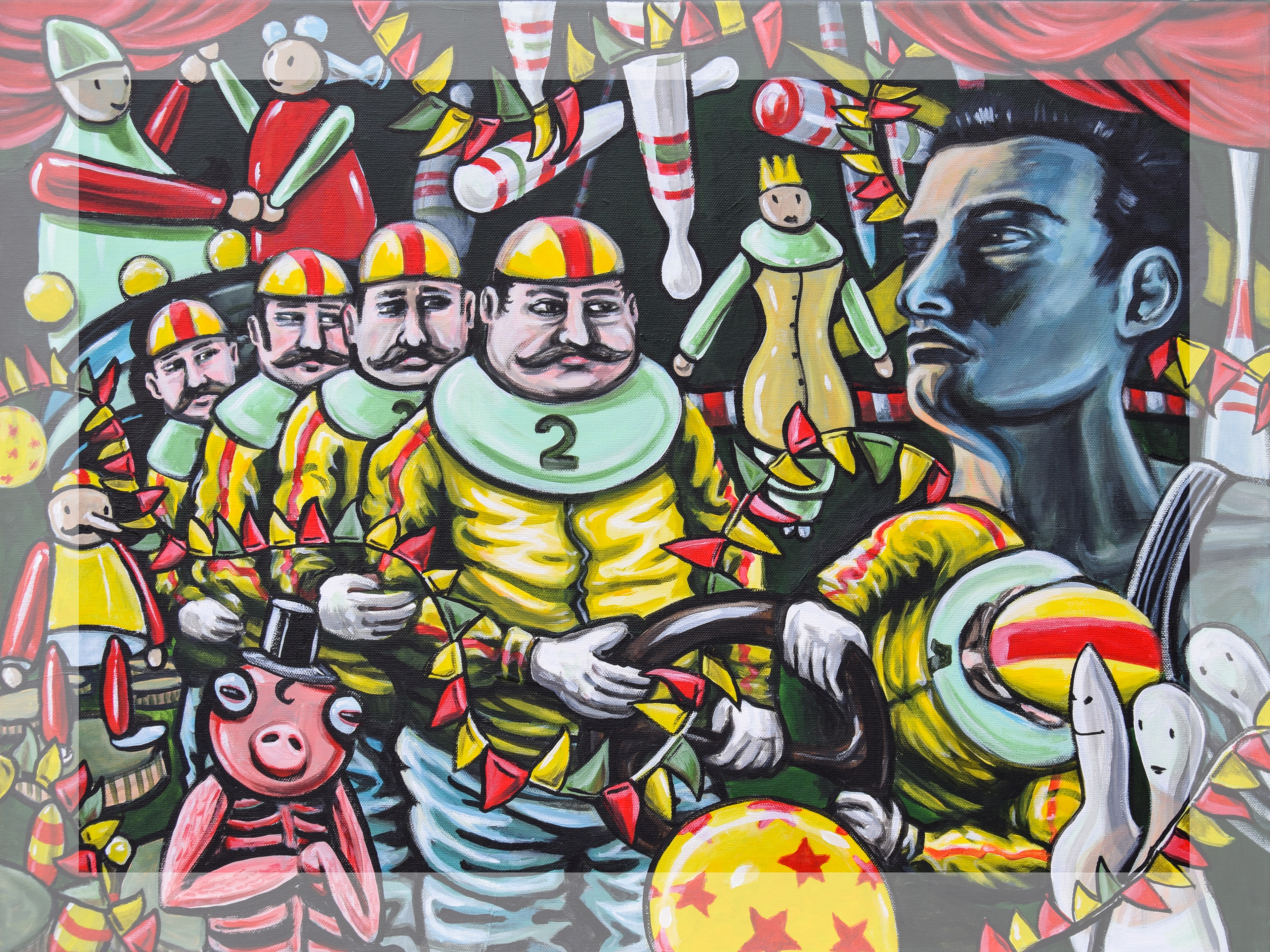 Zirkus | Acrylic Painting 50 x 70 x 2 cm