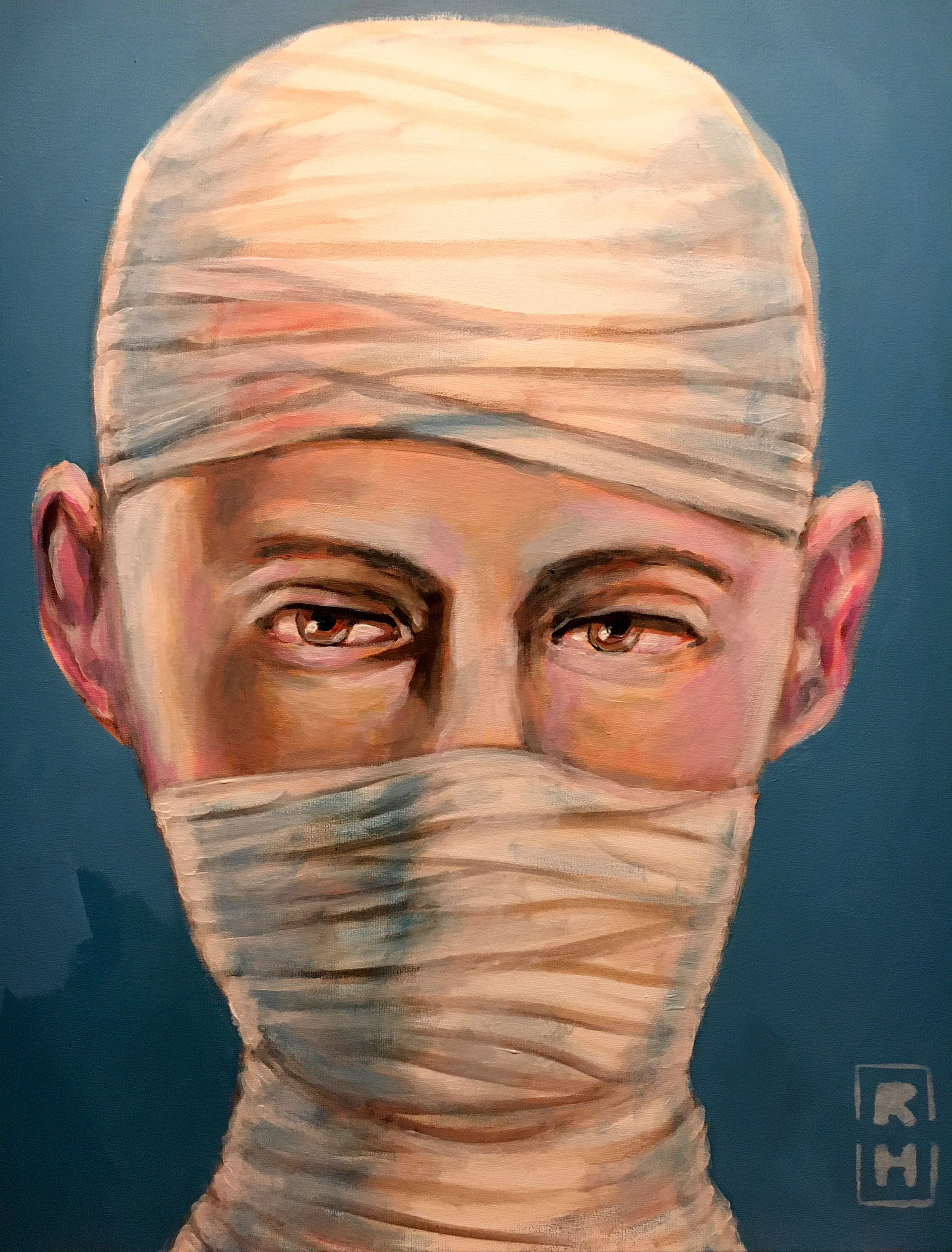 Unwahrscheinlicher Verband | Acrylic Painting | 50 x 70 x 2 cm