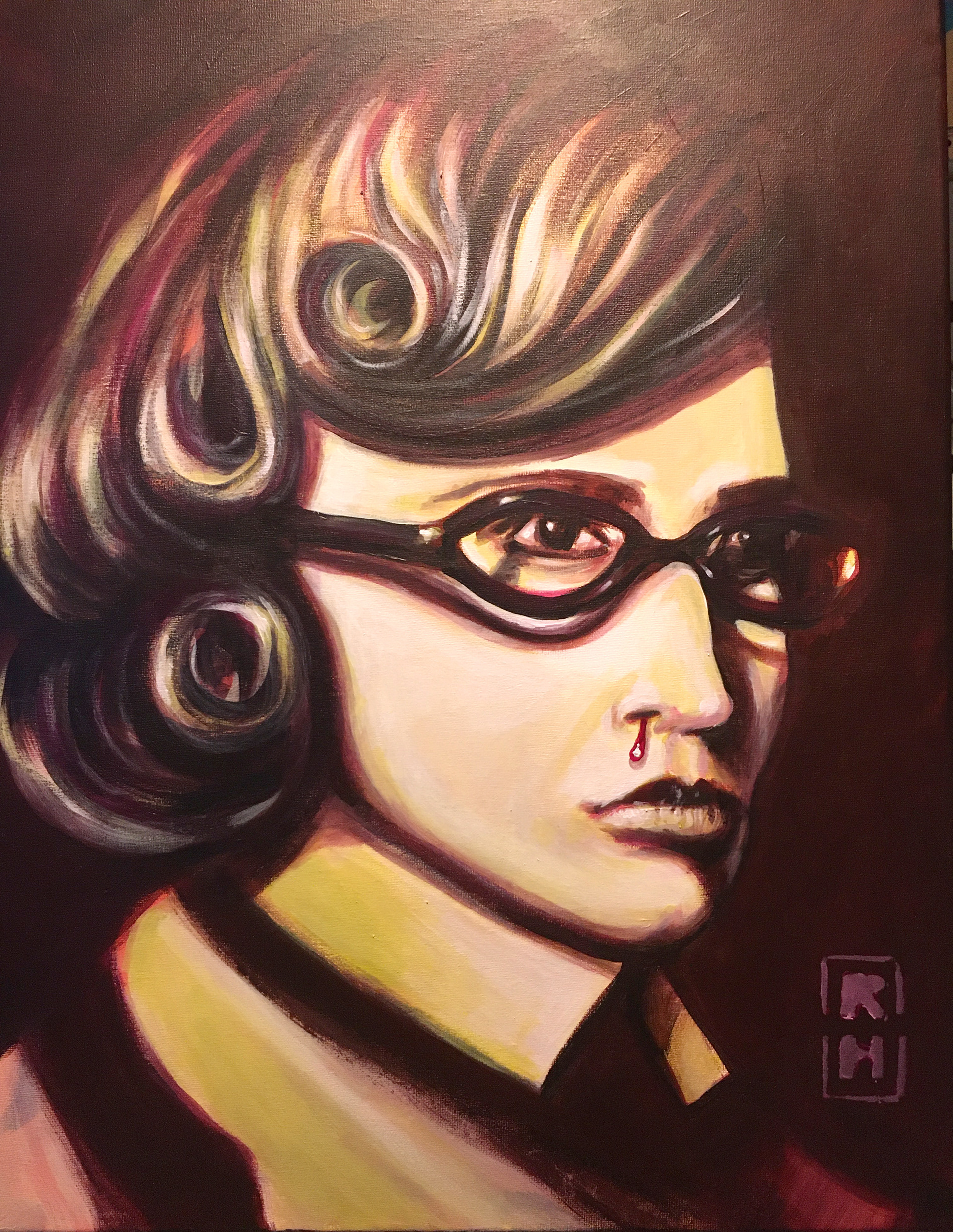 Tropfen | Acrylic Painting | 50 x 70 x 2 cm