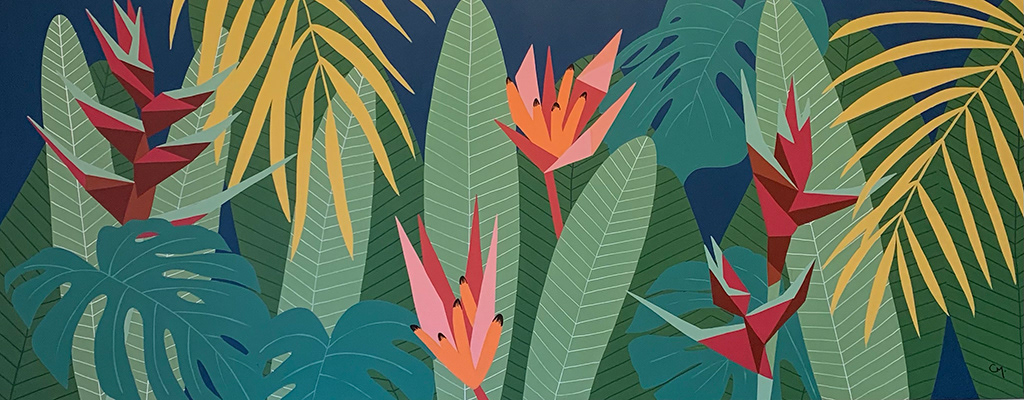 Tropical | 200x80cm | Acrílica sobre tela | 2021