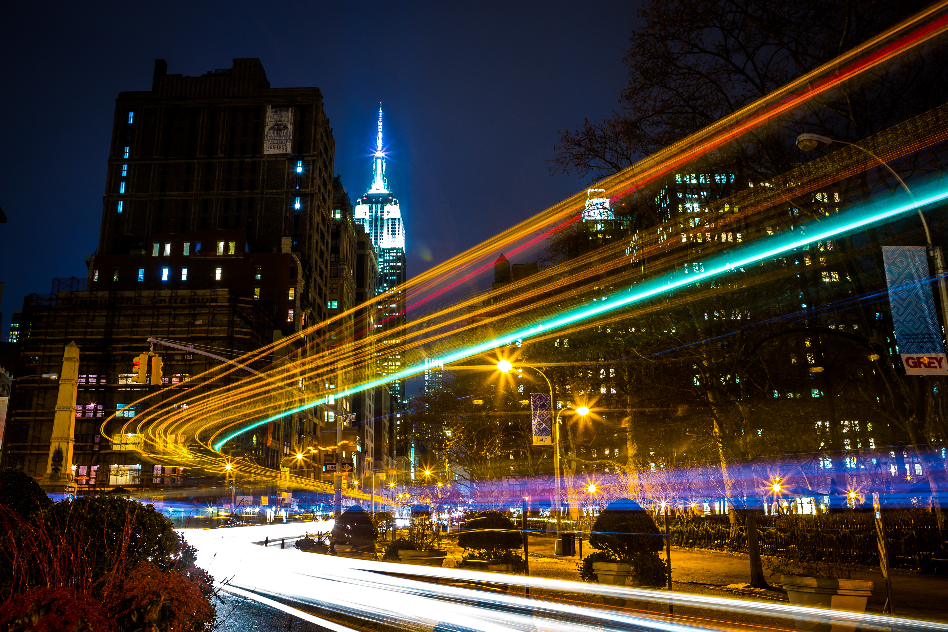 Light trails - New York