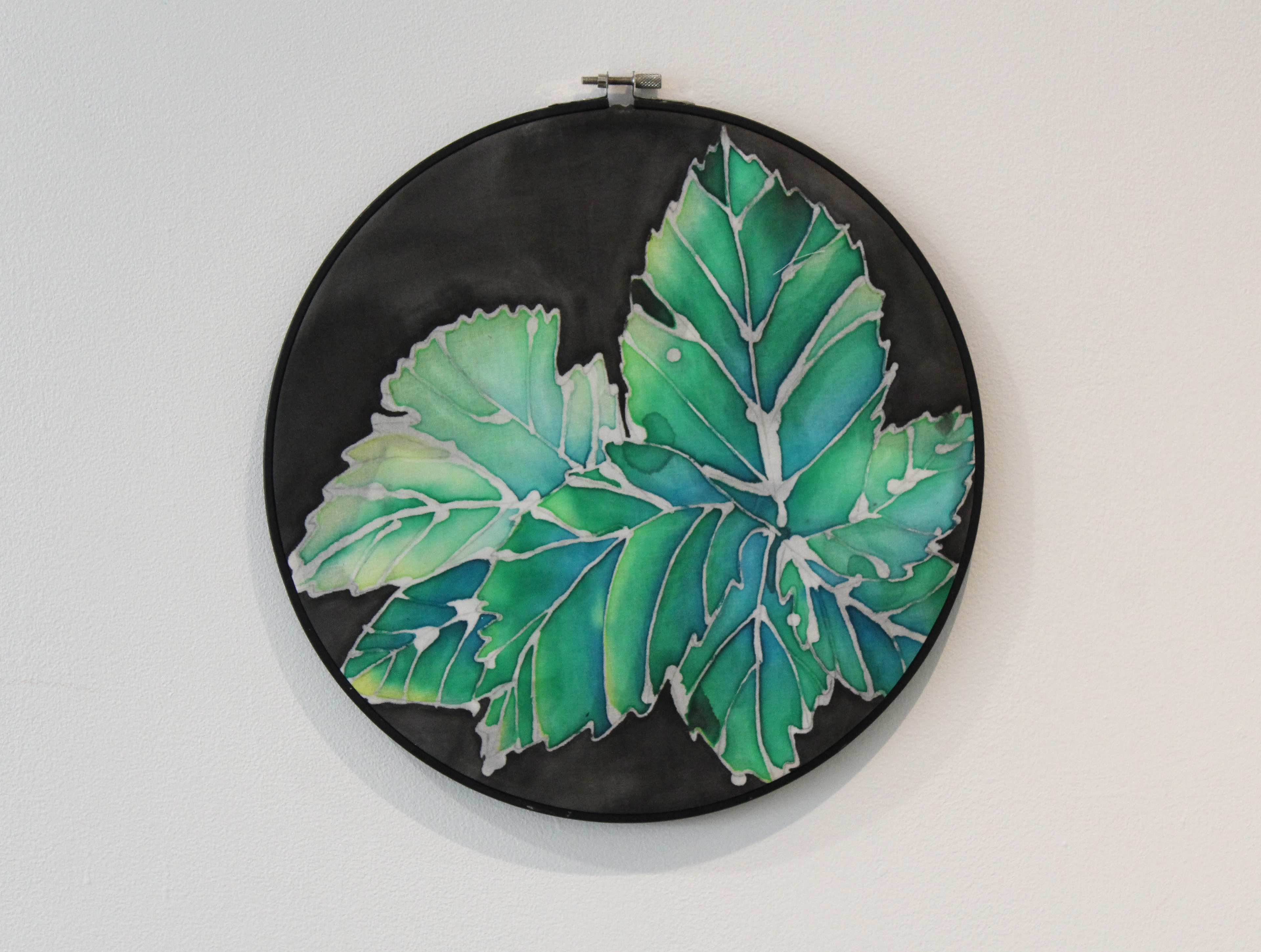 Foot of Blackberry, Batik on Cotton, 30 x 30 cm