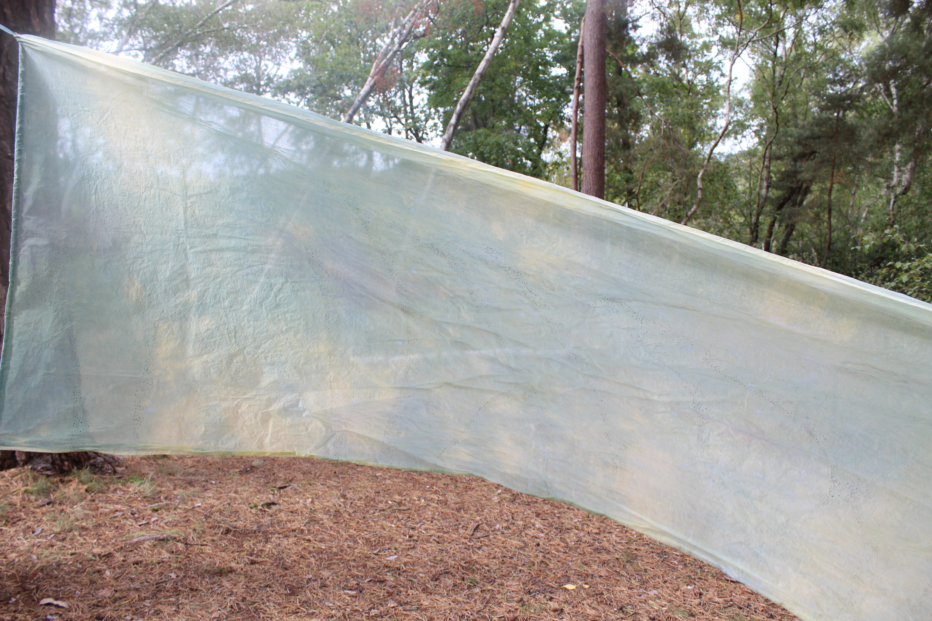 Fabric screen close up