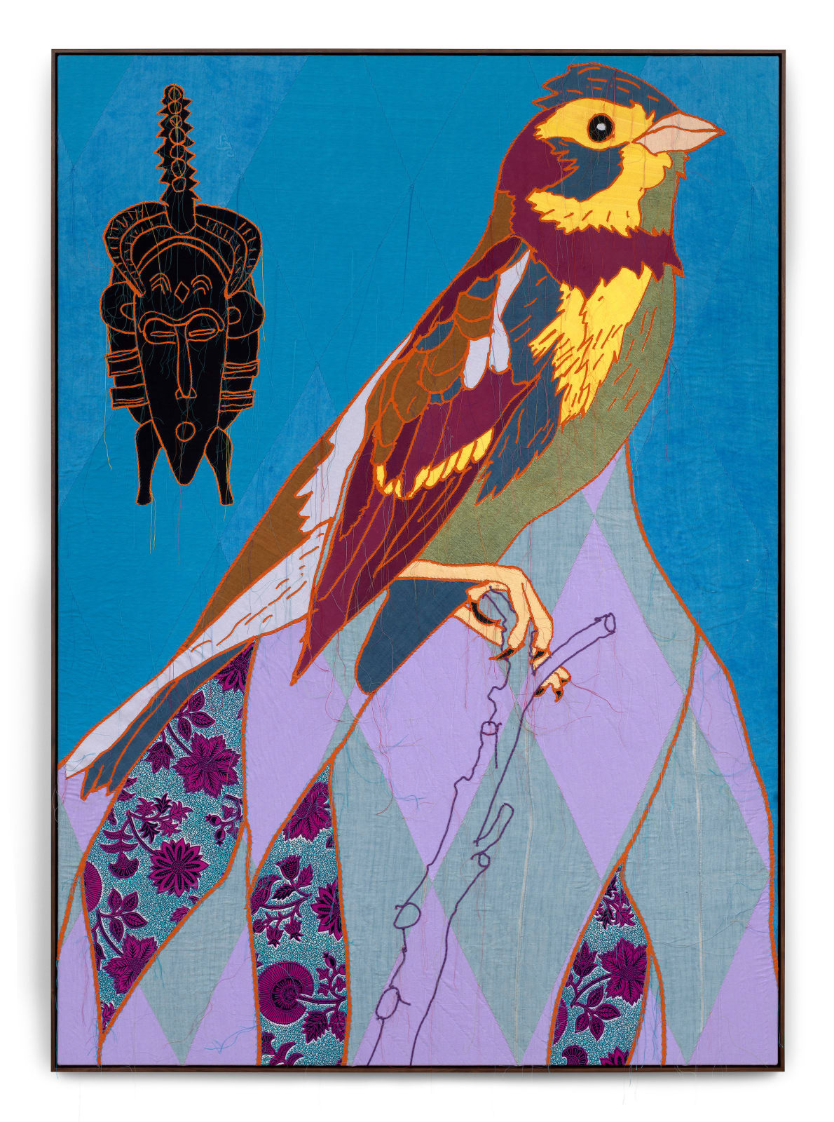 African Bird Magic (Yellow Breasted Bunting) II, Yinka Shonibare, 2023