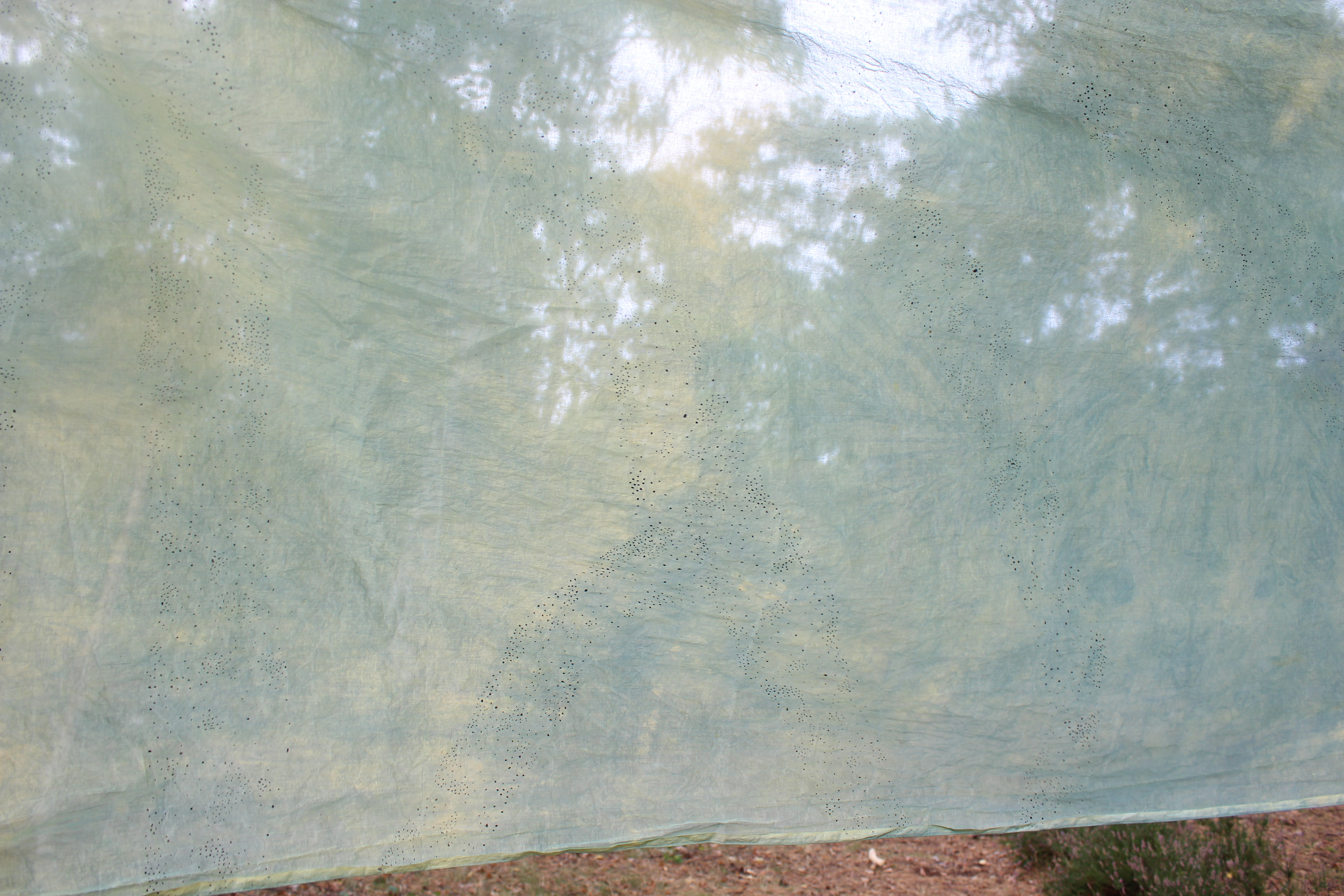 Fabric screen close up