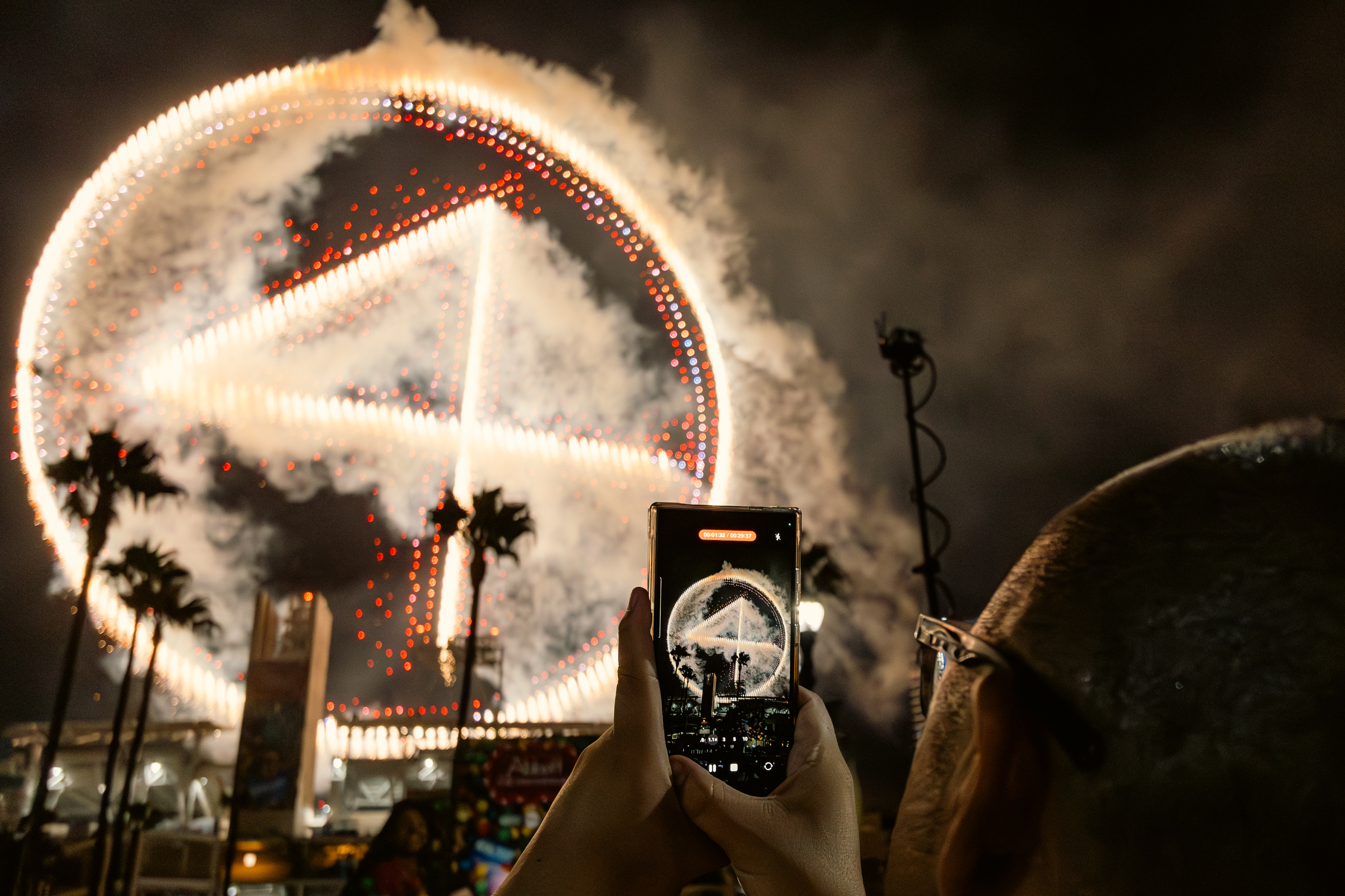 Guinness World Record Pyro Drone Show @ San Diego Comic Con