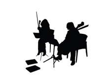 Chicago string duet musicians