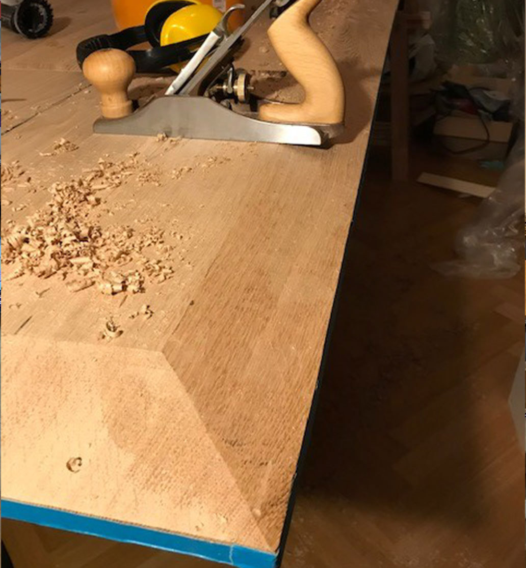 Chamfer from hand