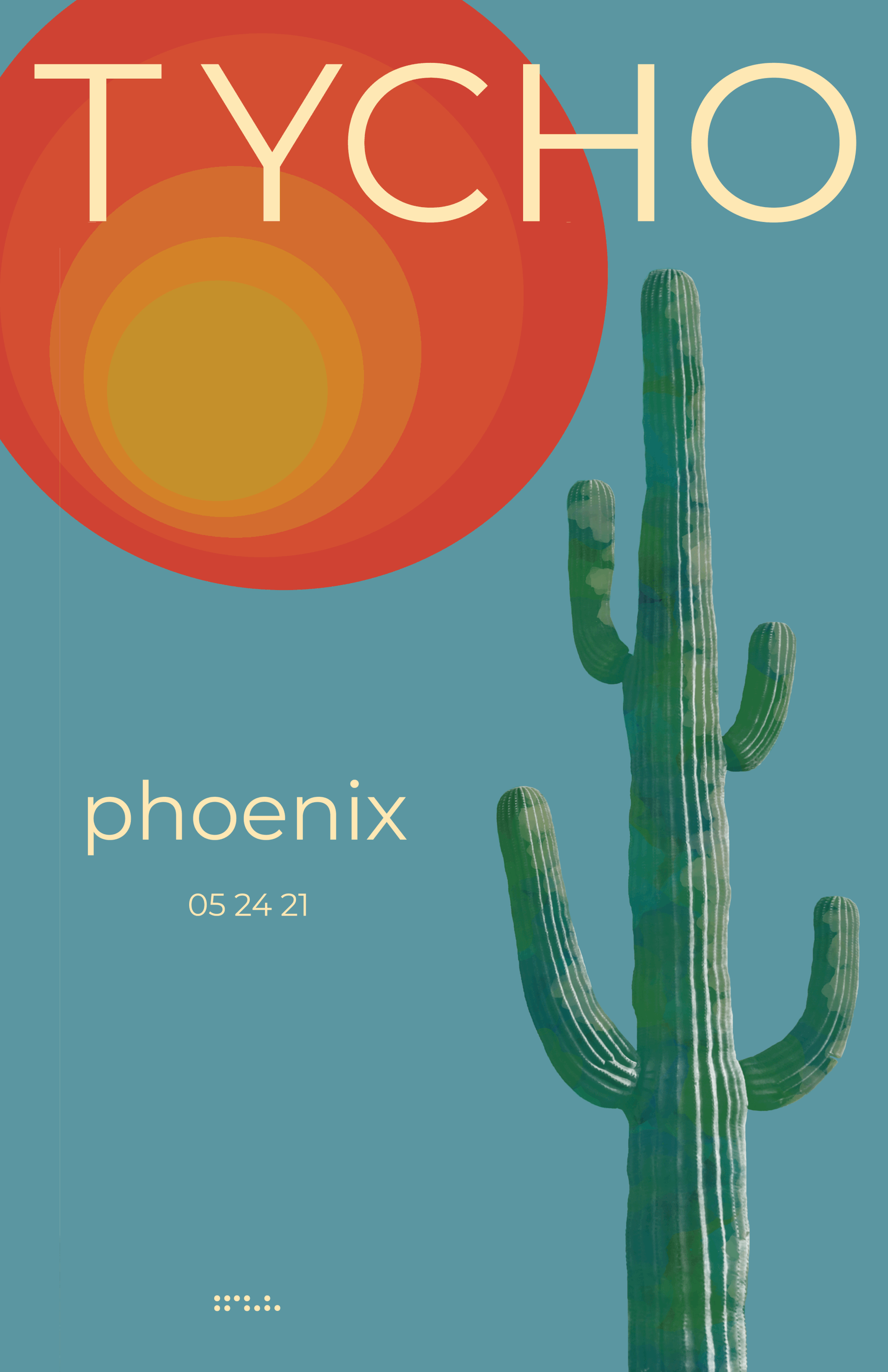 Manipulating images and layering effects gives this a distinct effect that Tycho, a graphic designer himself, designs all of his albums and posters.