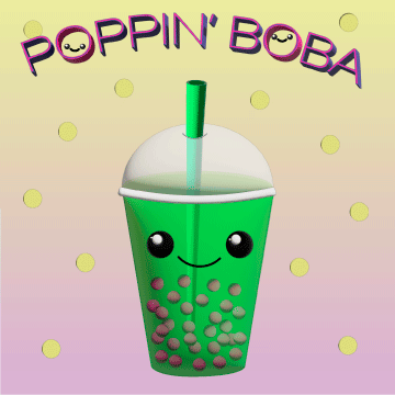 This sans serif typeface has a fun and bubbly feel. It works well with creating little smiling boba’s within the name.