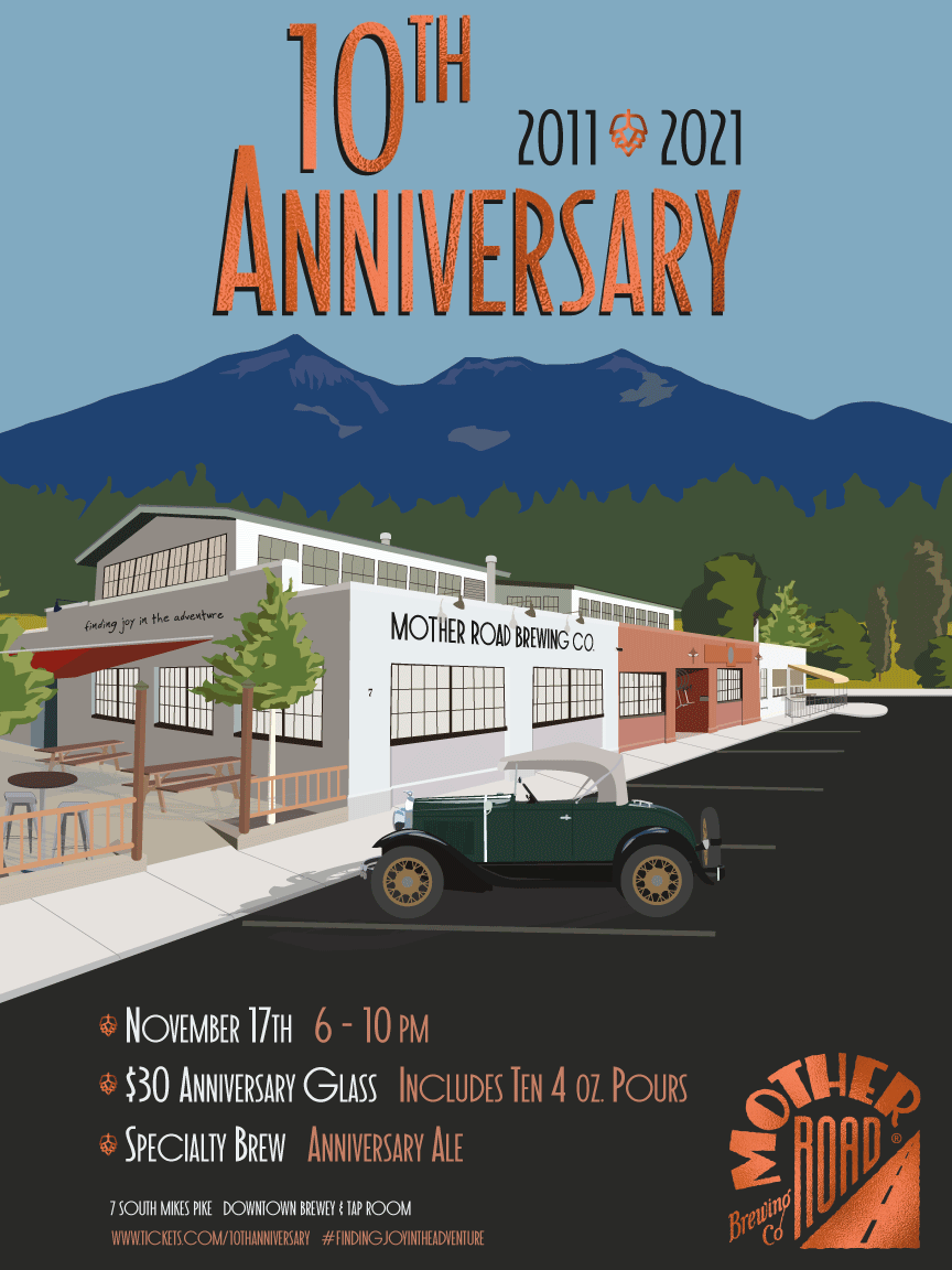 I designed this poster as an advertisement piece for one of Northern Arizona's well known brewery. I created a foil texture that I overlayed onto the type to give it a textured effect.