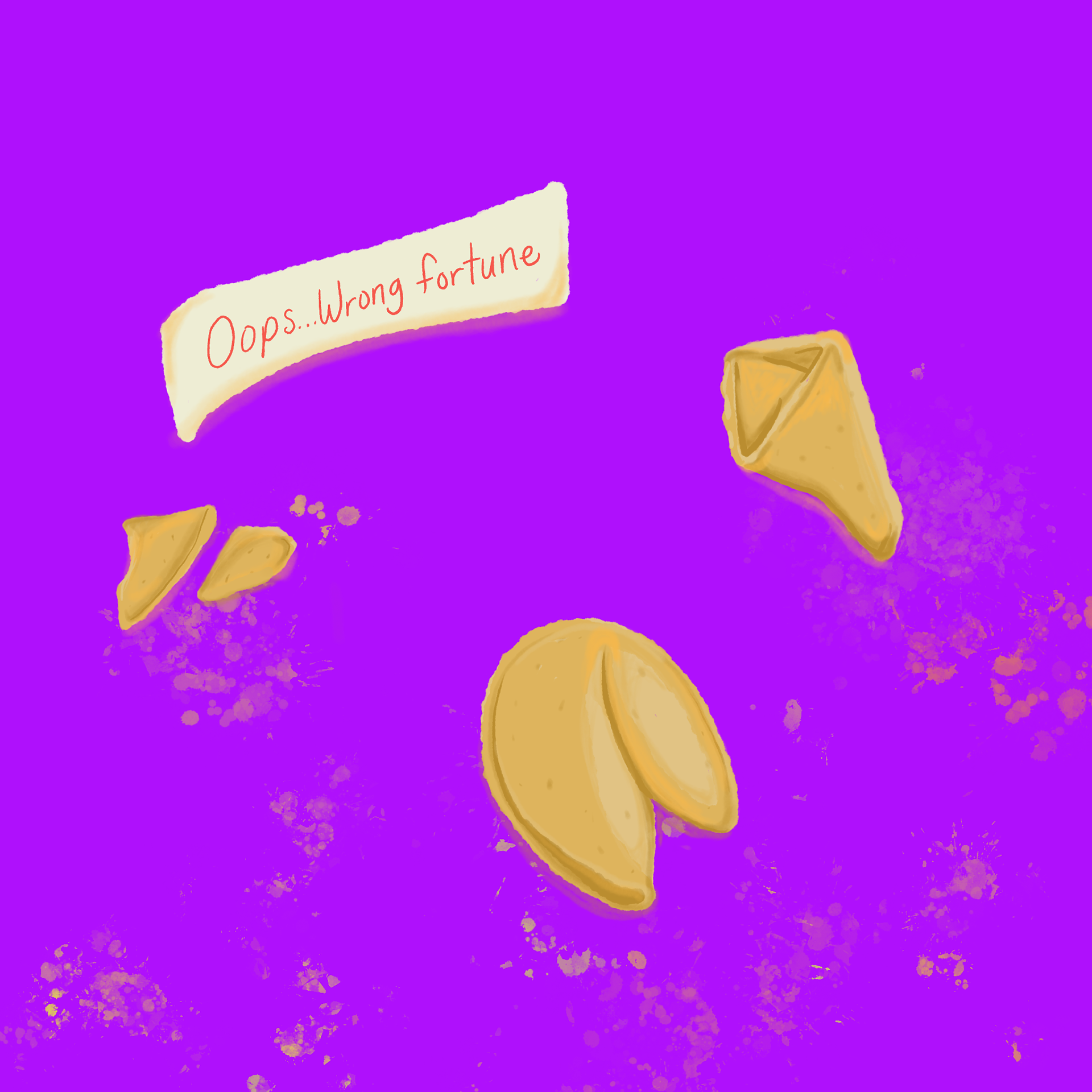 I love fortune cookies. My brother received this as a real fortune.