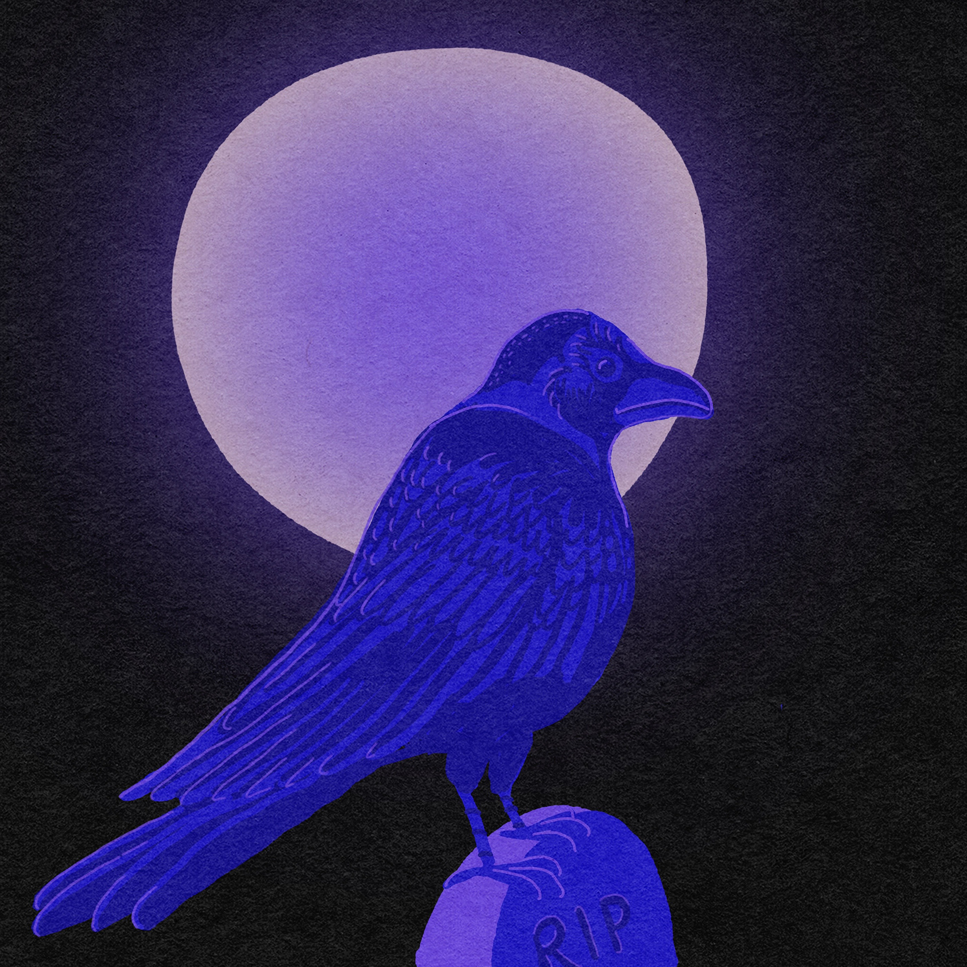 This is an illustration that I wanted to look like it was made with a woodblock.