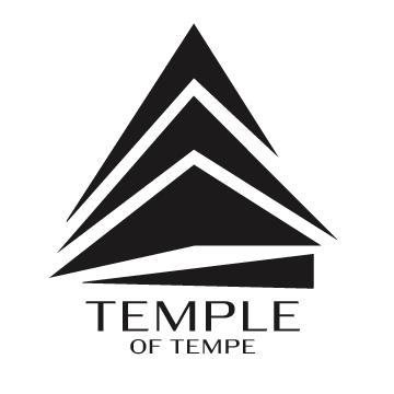 The architectural shapes add interest to this type and symbol logo.