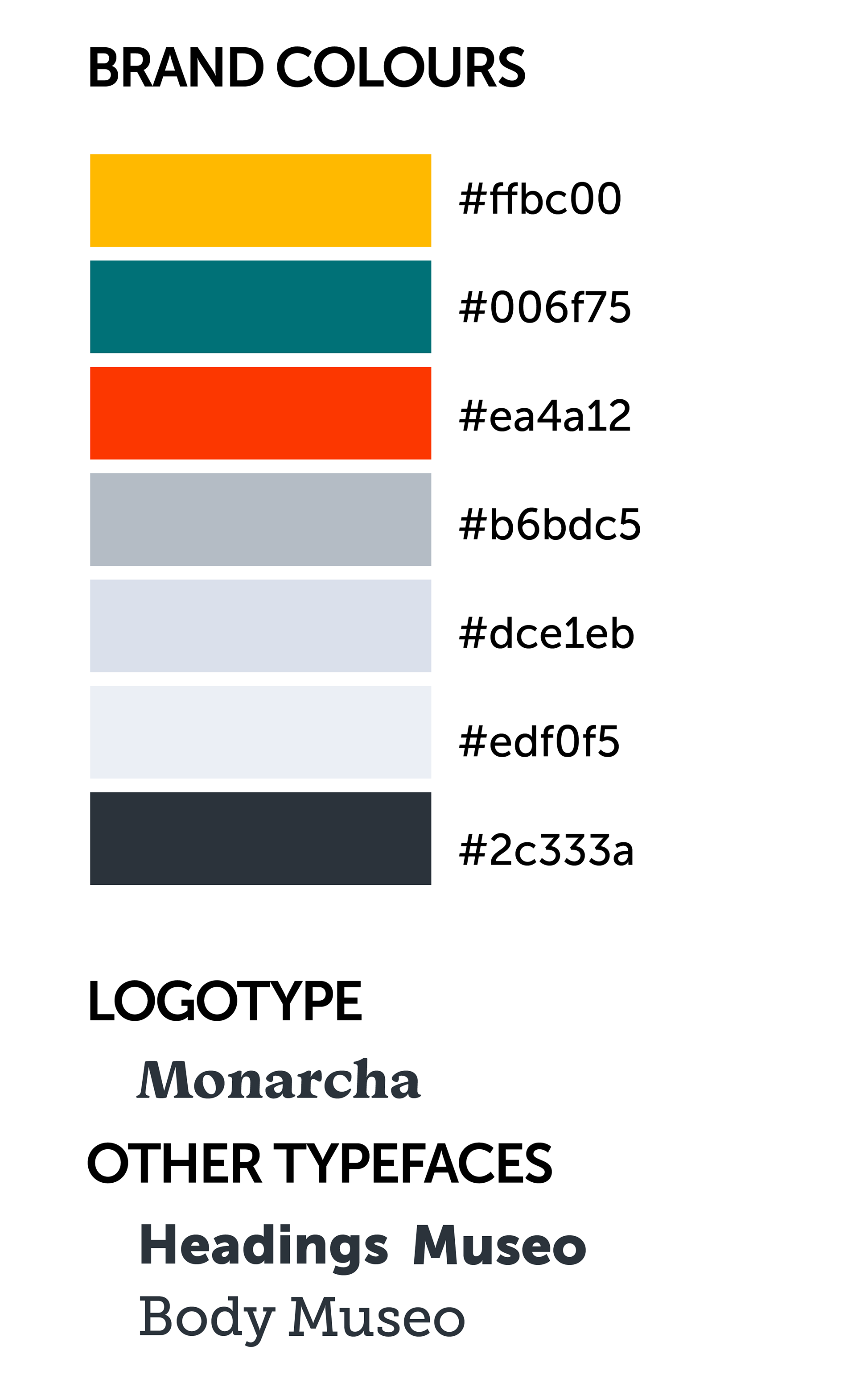 Brand Colours and Typography