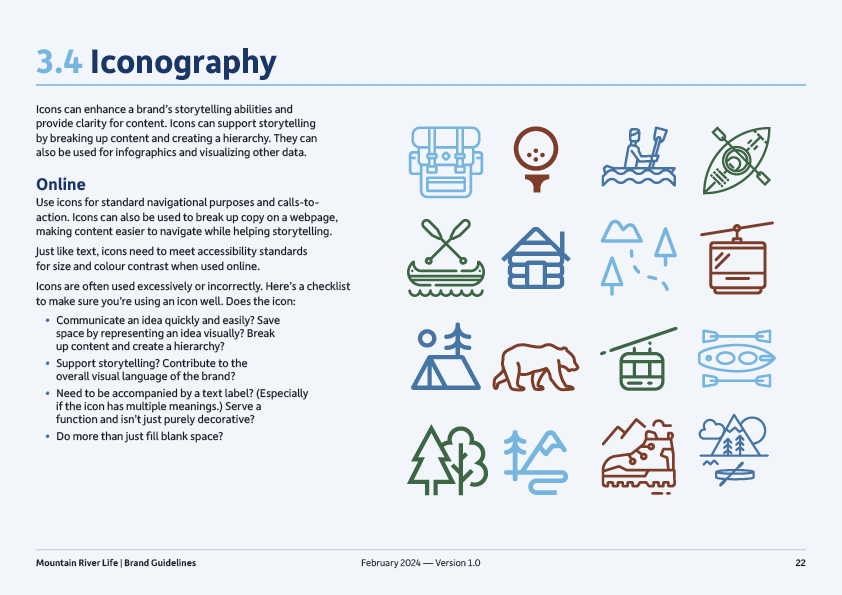 Section 3.4 – A new iconography set for the brand