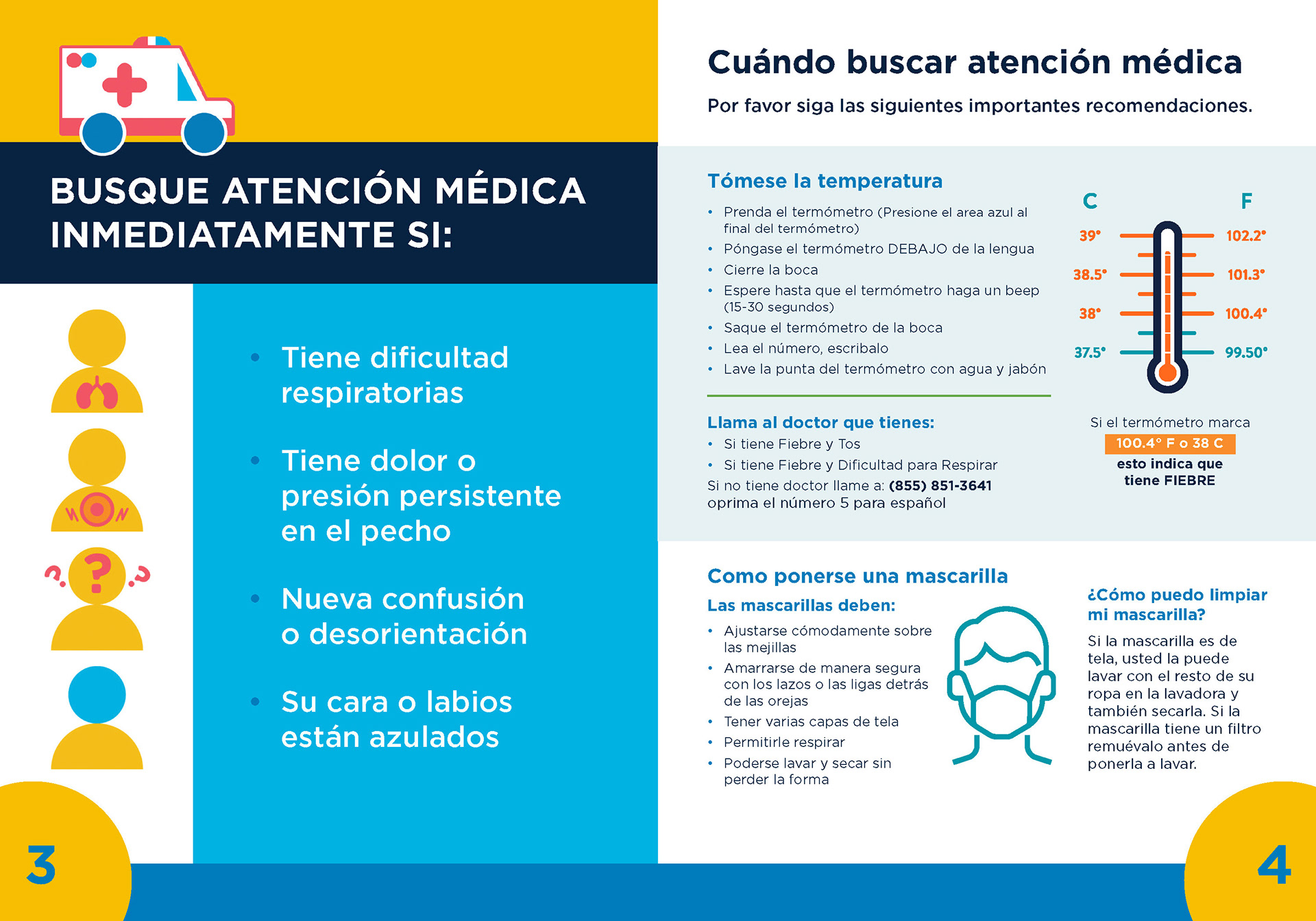 Infographics for safety information during early COVID-19 Pandemic response