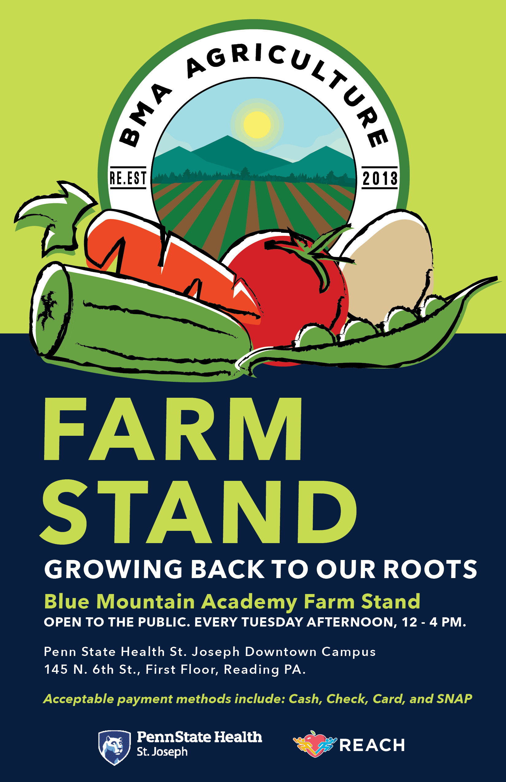 Farm Stand flyer in English