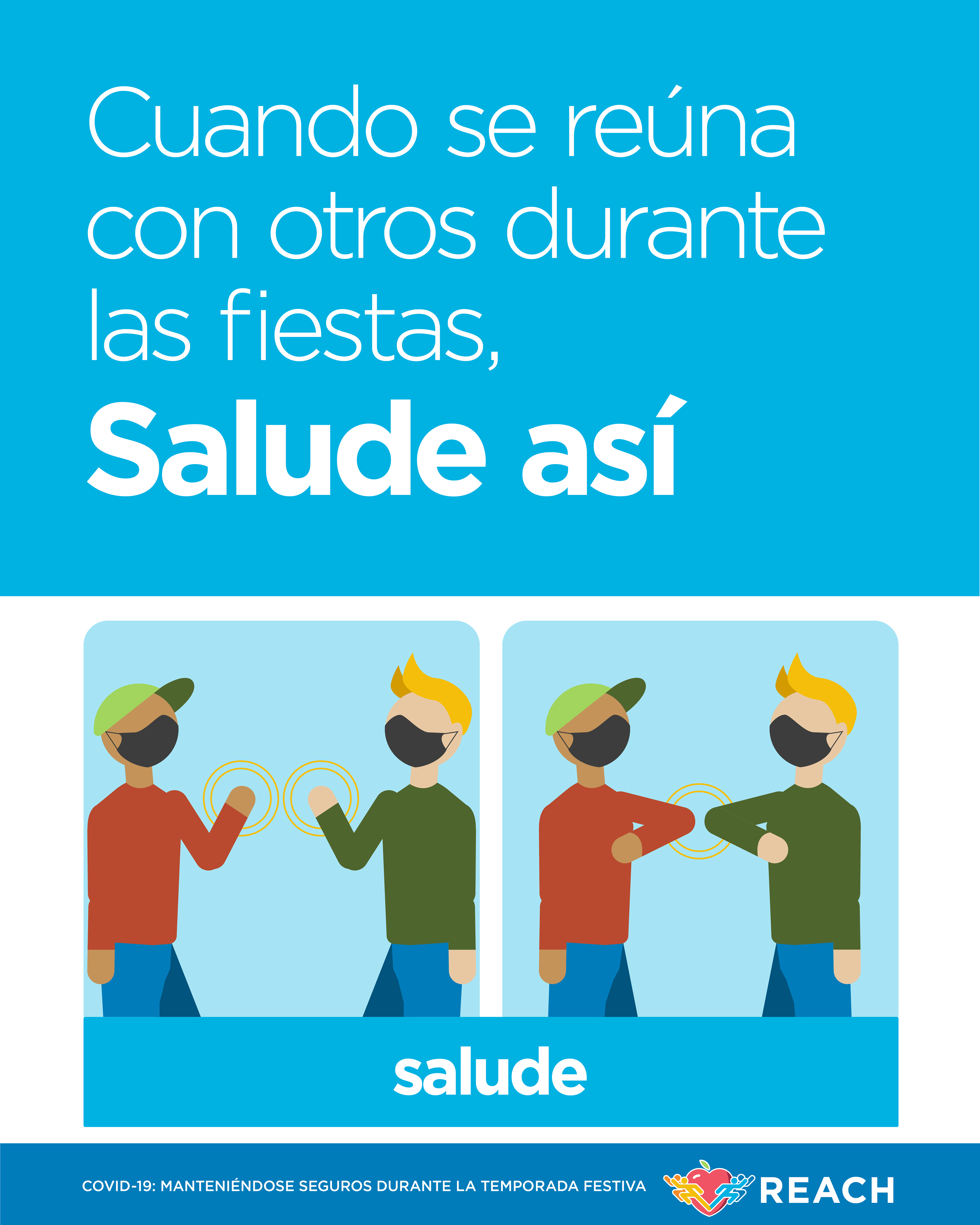 Alternative greeting options for health safety in Spanish