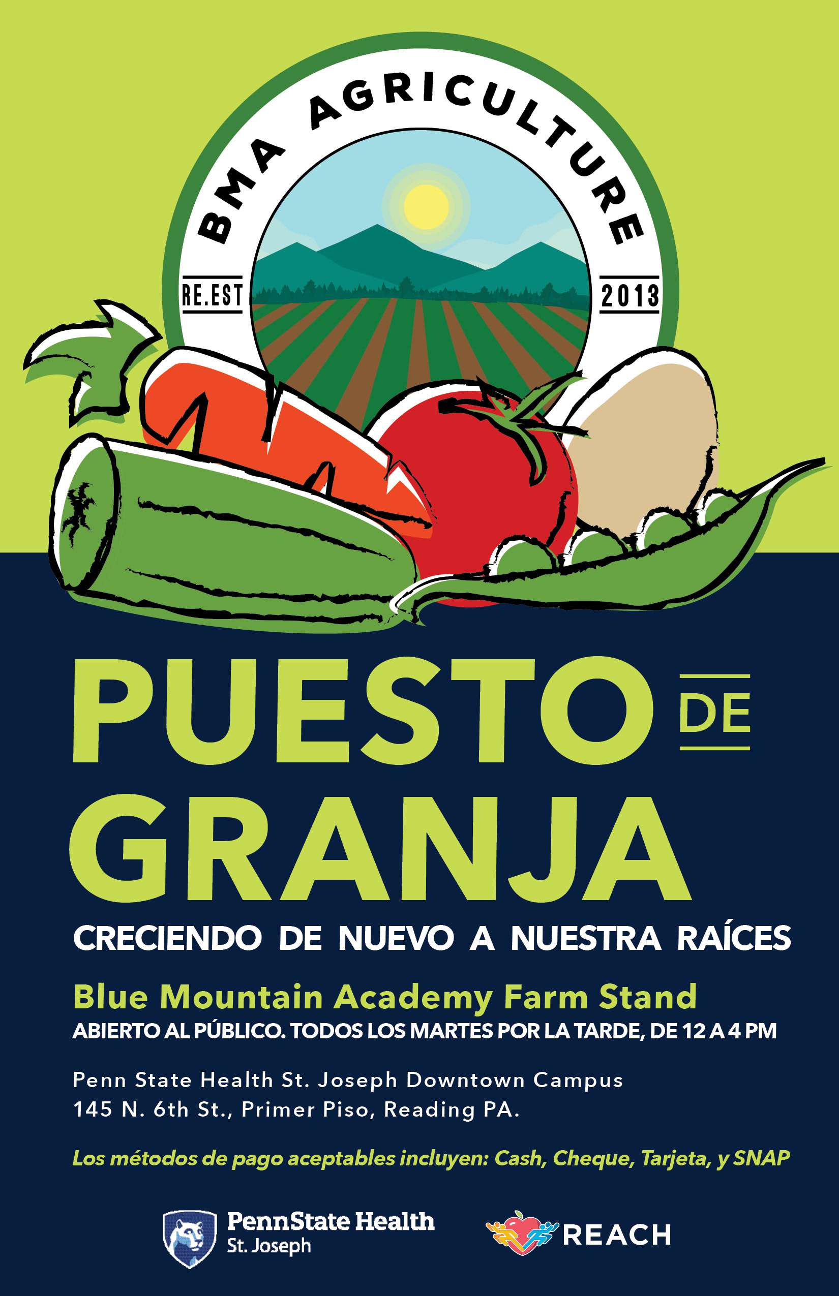 Farm Stand flyer in Spanish