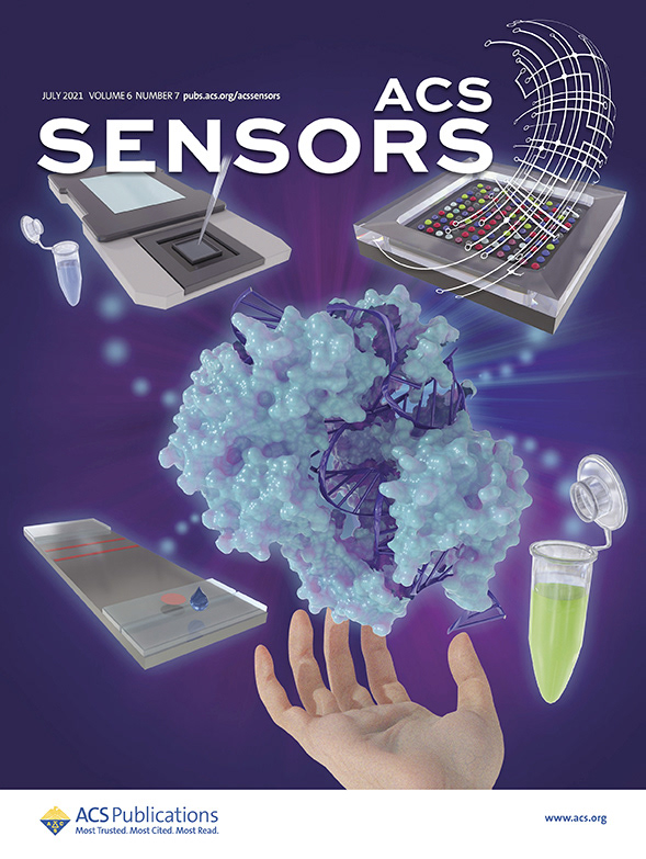 Published cover illustration for ACS Sensors: https://pubs.acs.org/toc/ascefj/6/7