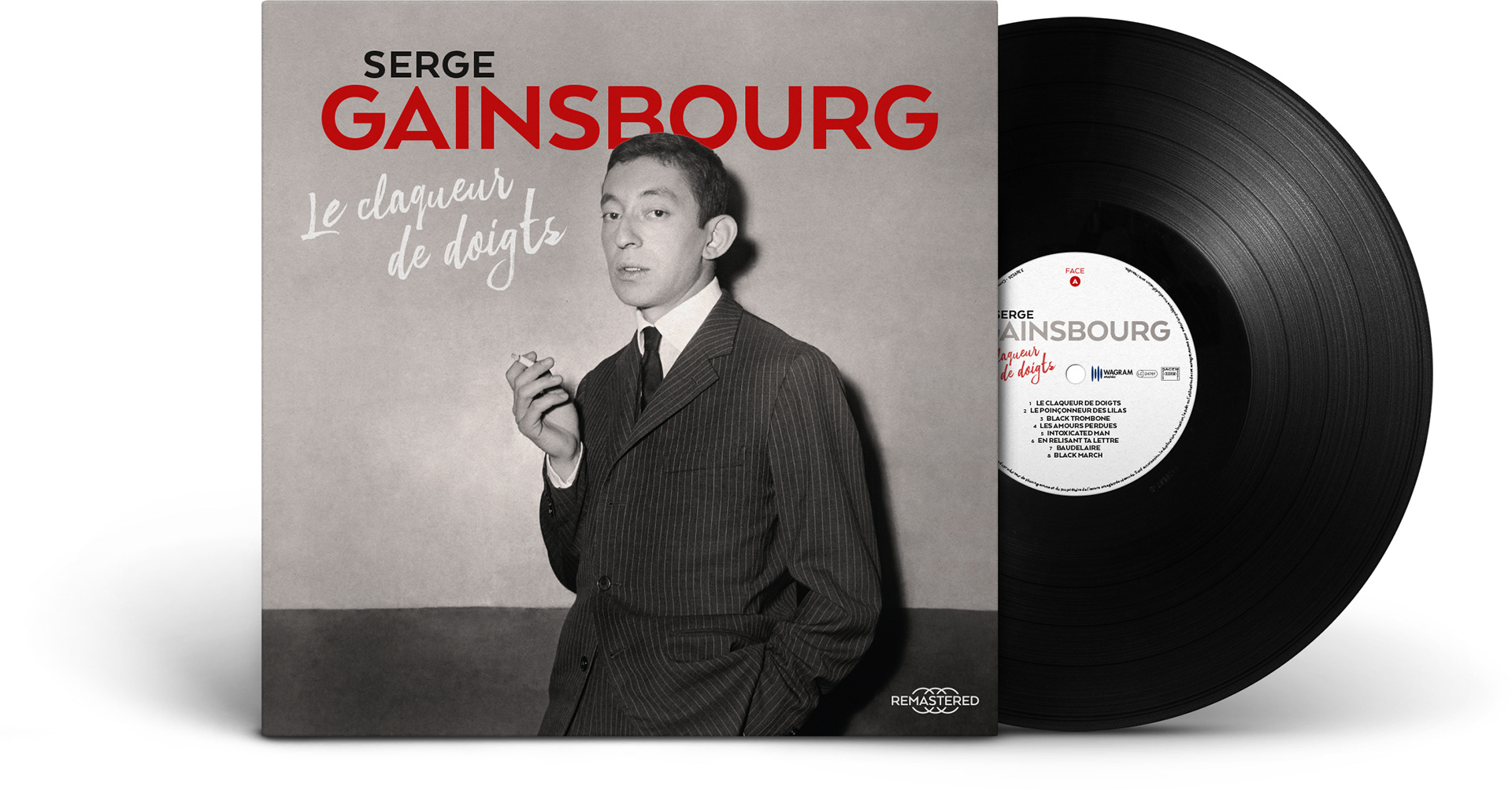 Serge Gainsbourg « Le claqueur de doigts » © 2019 Wagram Music - Photo © Studio Lipnitzki / Roger-Viollet (Théâtre de l'Étoile, septembre 1959)