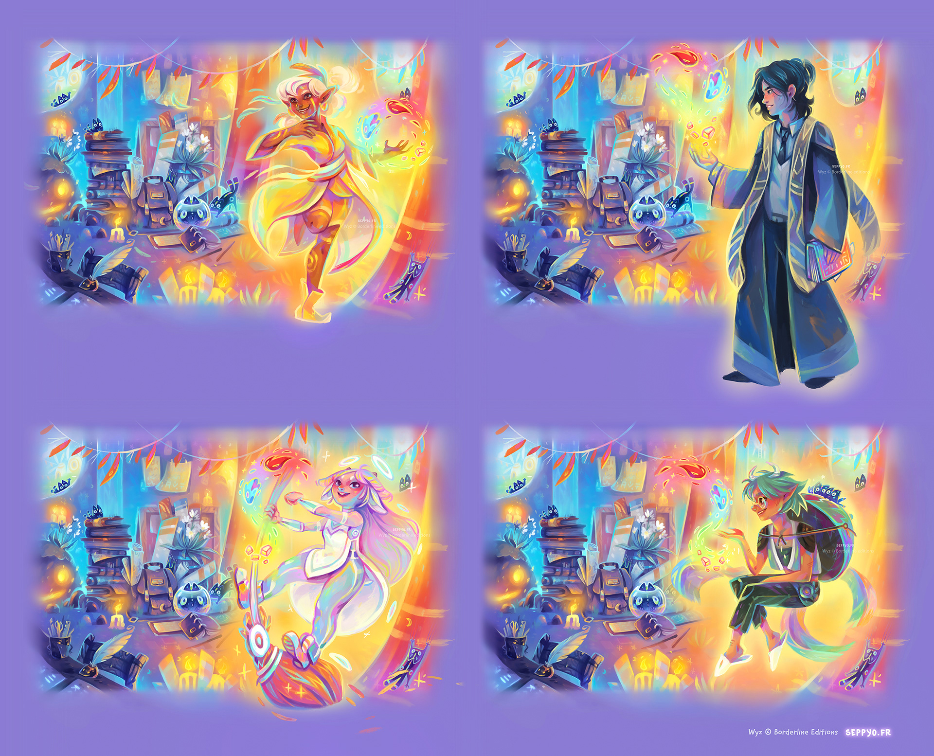 Characters board for Wyz Borderline Editions (Board game End 2025)