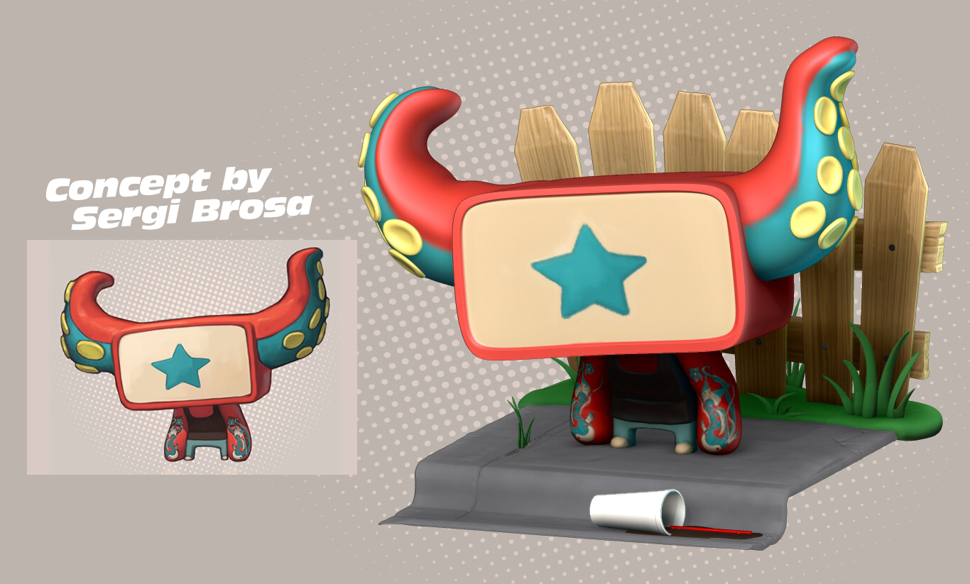 "You are what you Eat"  A character from the incredible Sergi Brosa https://www.artstation.com/sergibrosa , I wanted something more toony for my portfolio. This is my first work completely painted and rendered in Zbrush. Pretty fun and happy with the end result!