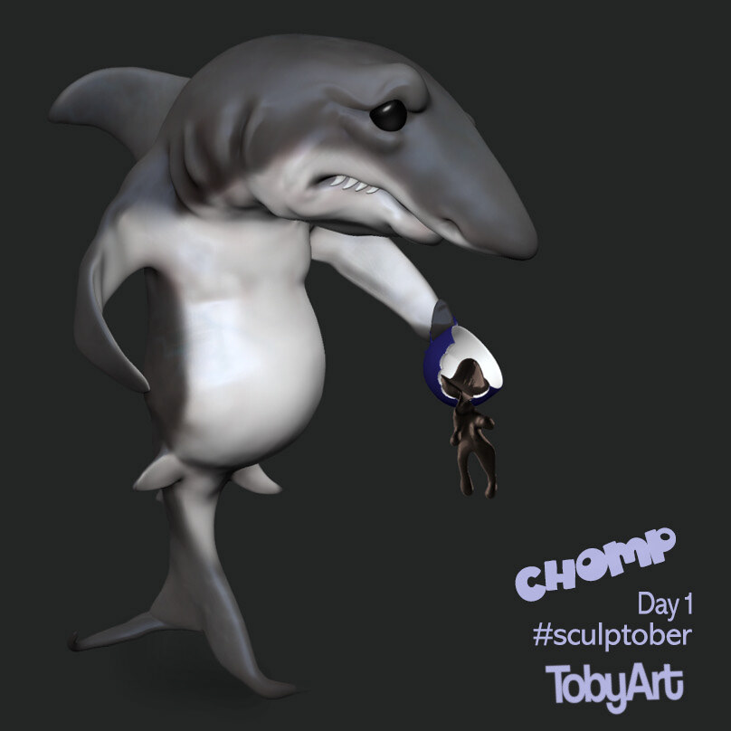 Sculptober 2020 - Day 1 Chomp