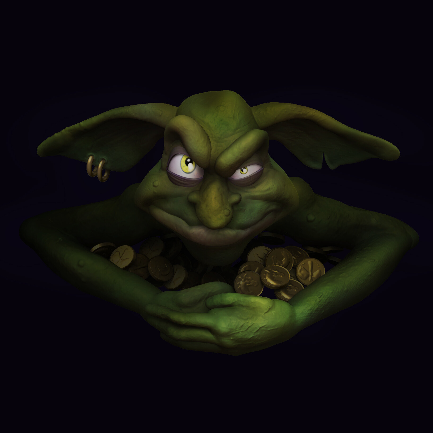 Sculptober 2020 - Day 16 Greed