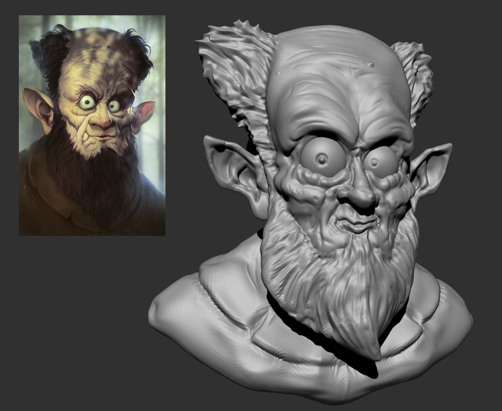 Quick Char Test - Orig Art by Justas Gatelis 