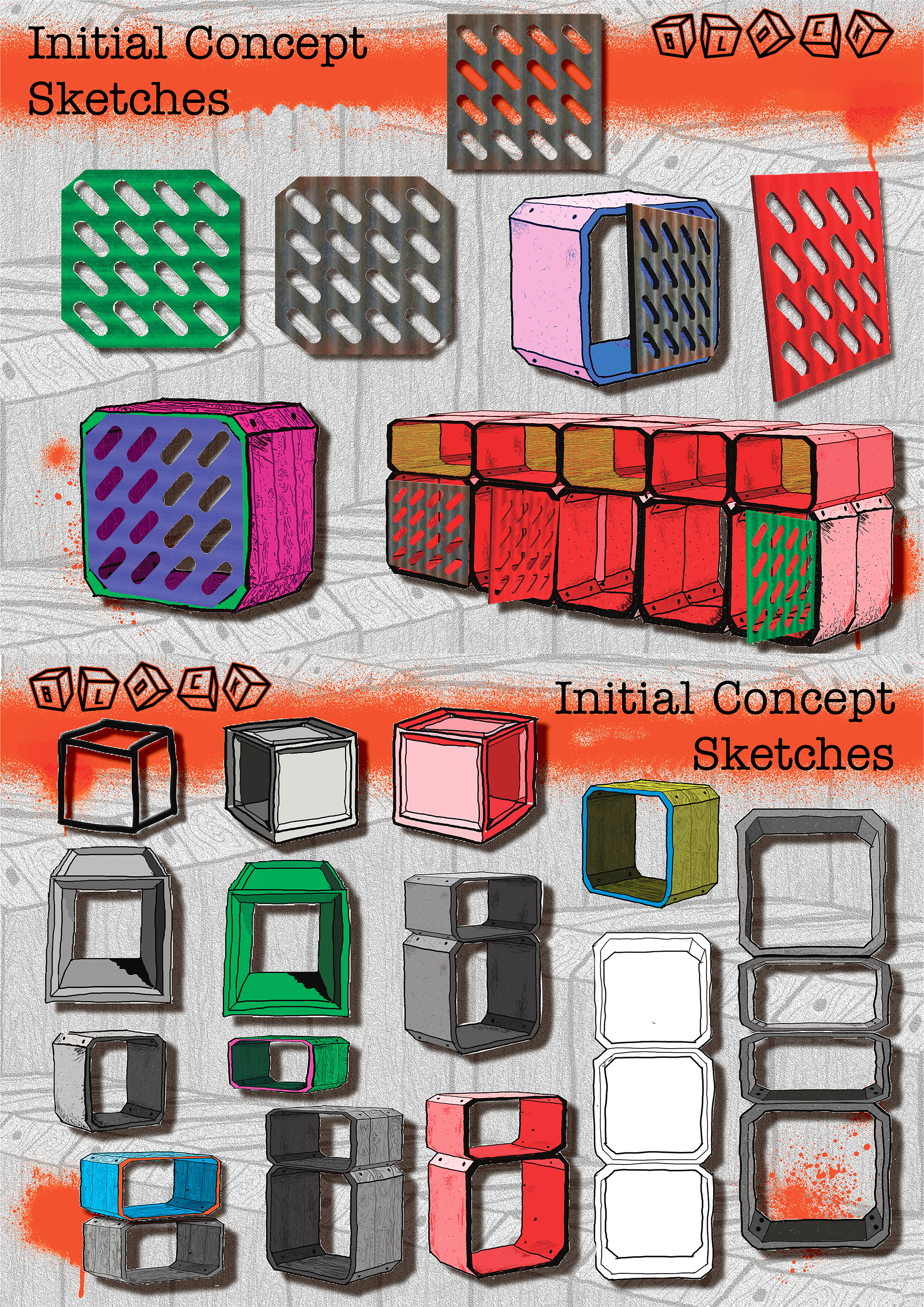 Concept sketches [hand drawn with pen tablet on photoshop]