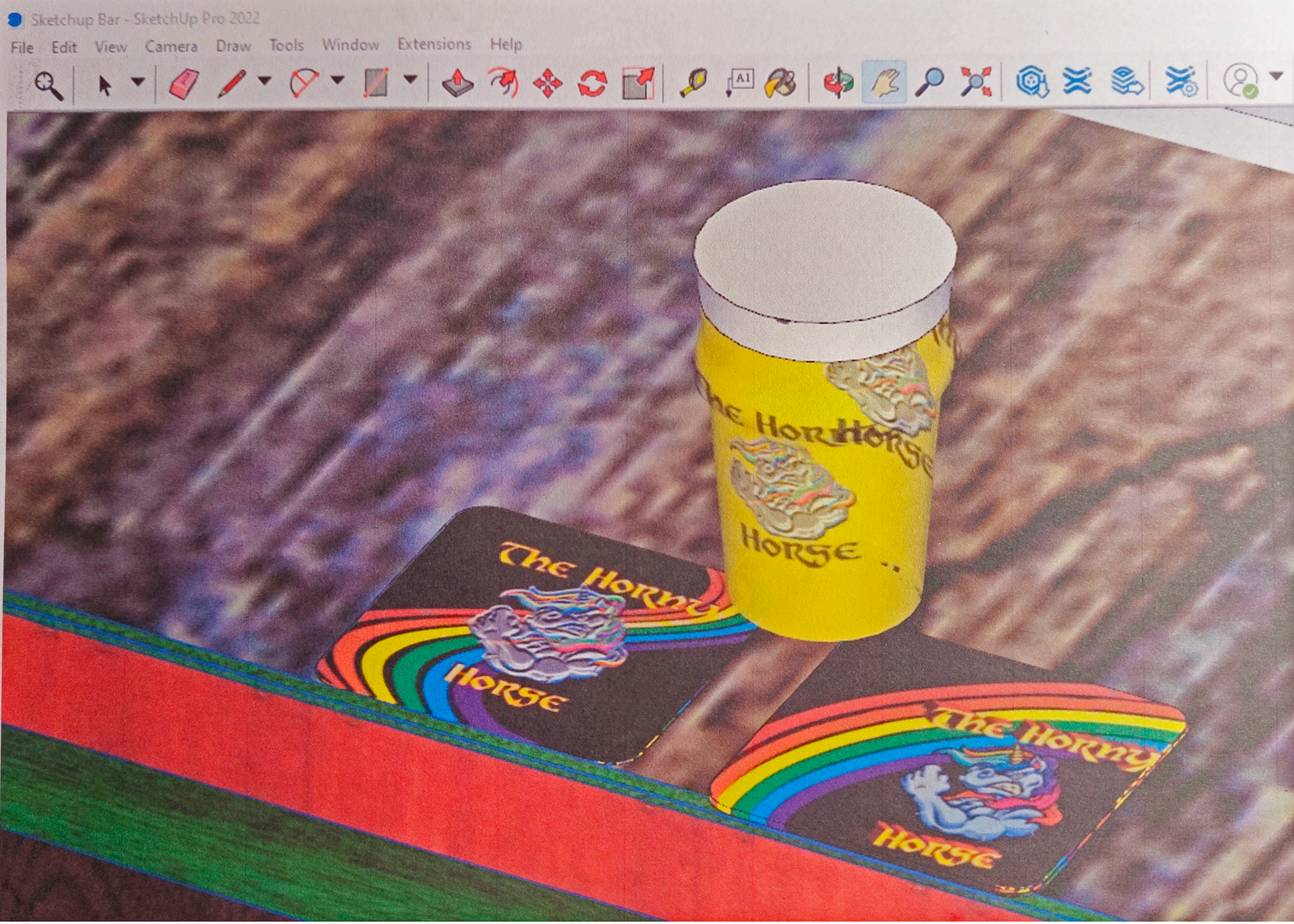 Bar Branding Concept - Coaster & Glass design