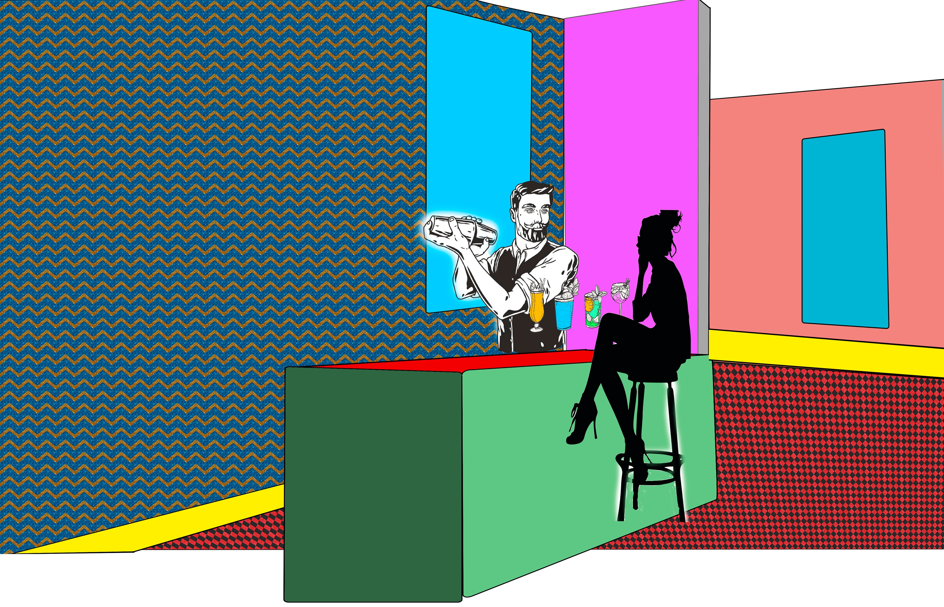 Bar area concept sketch