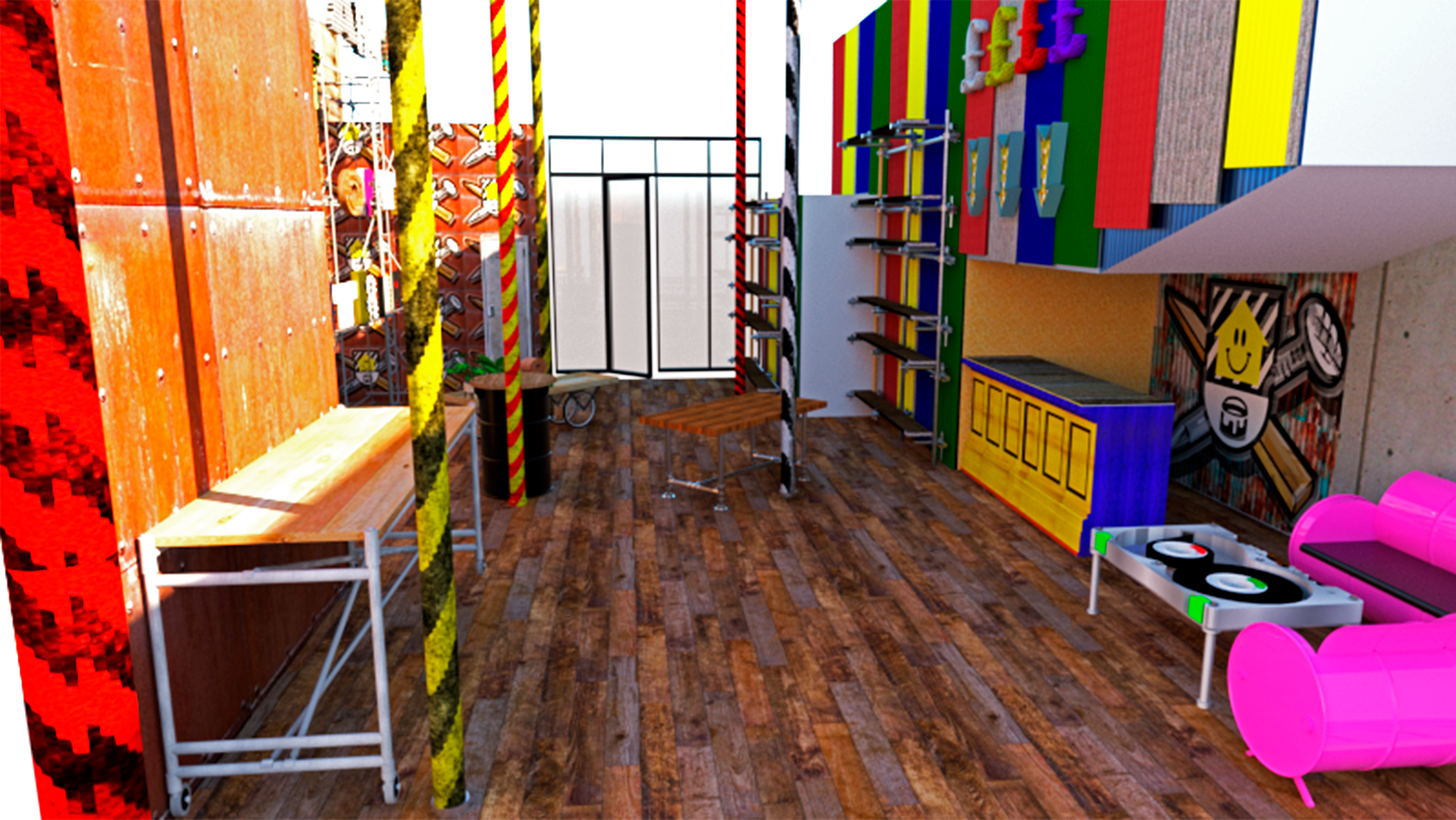 Shop Floor - 3D Render