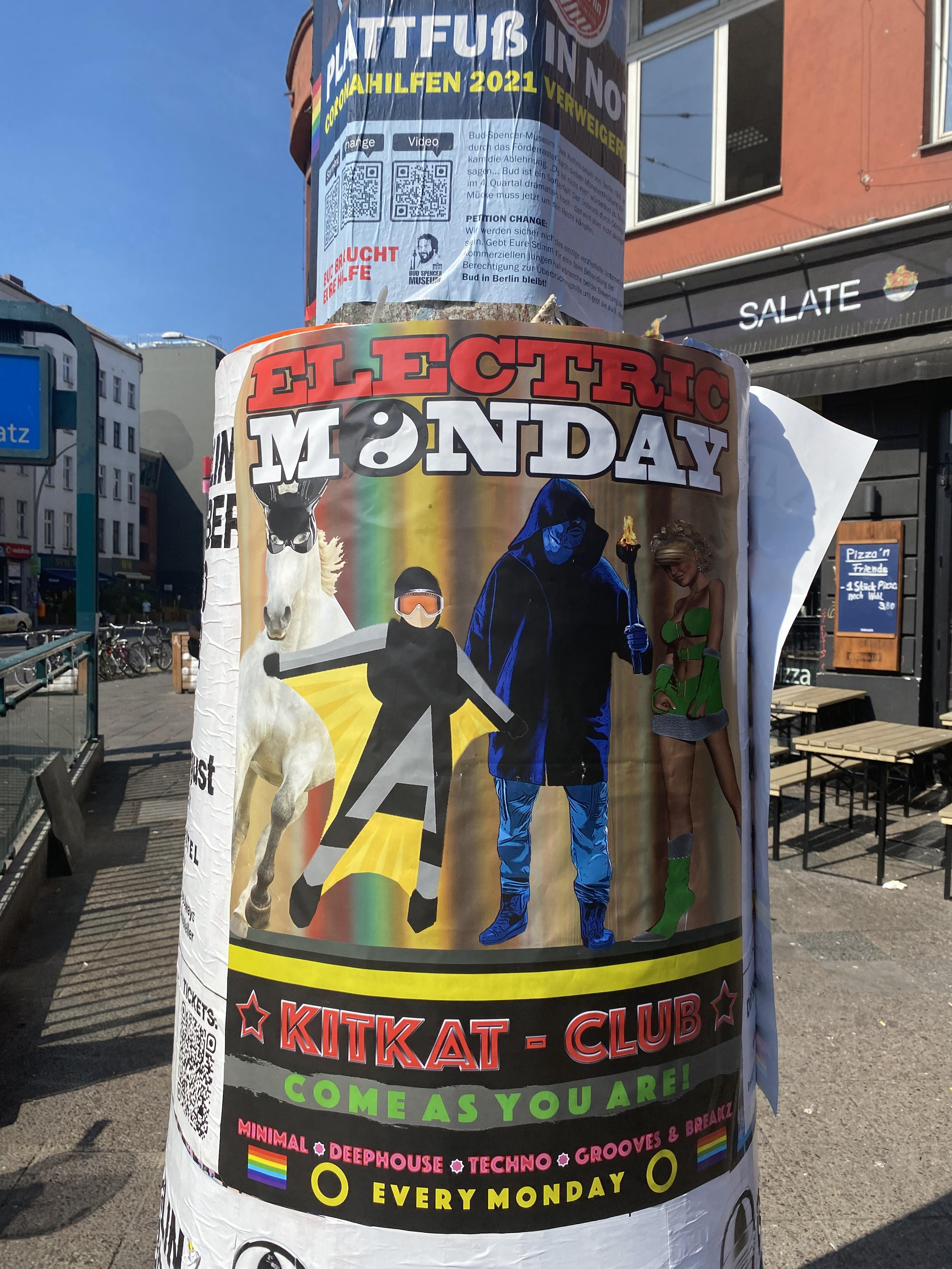 The first time we went partying together was to Electric Monday at Kit Kat club in Berlin. It was the first of many. We ended up visiting Berghain, Anomalie, RSO and Tresor together.
