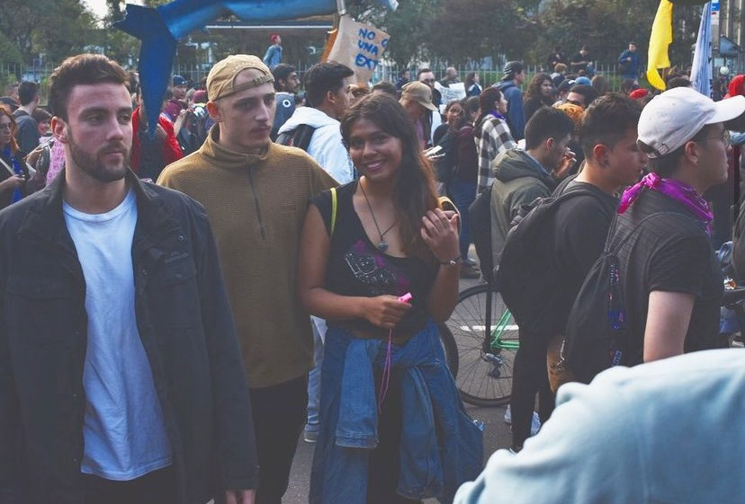 Frodi and me at the November 2019 protests