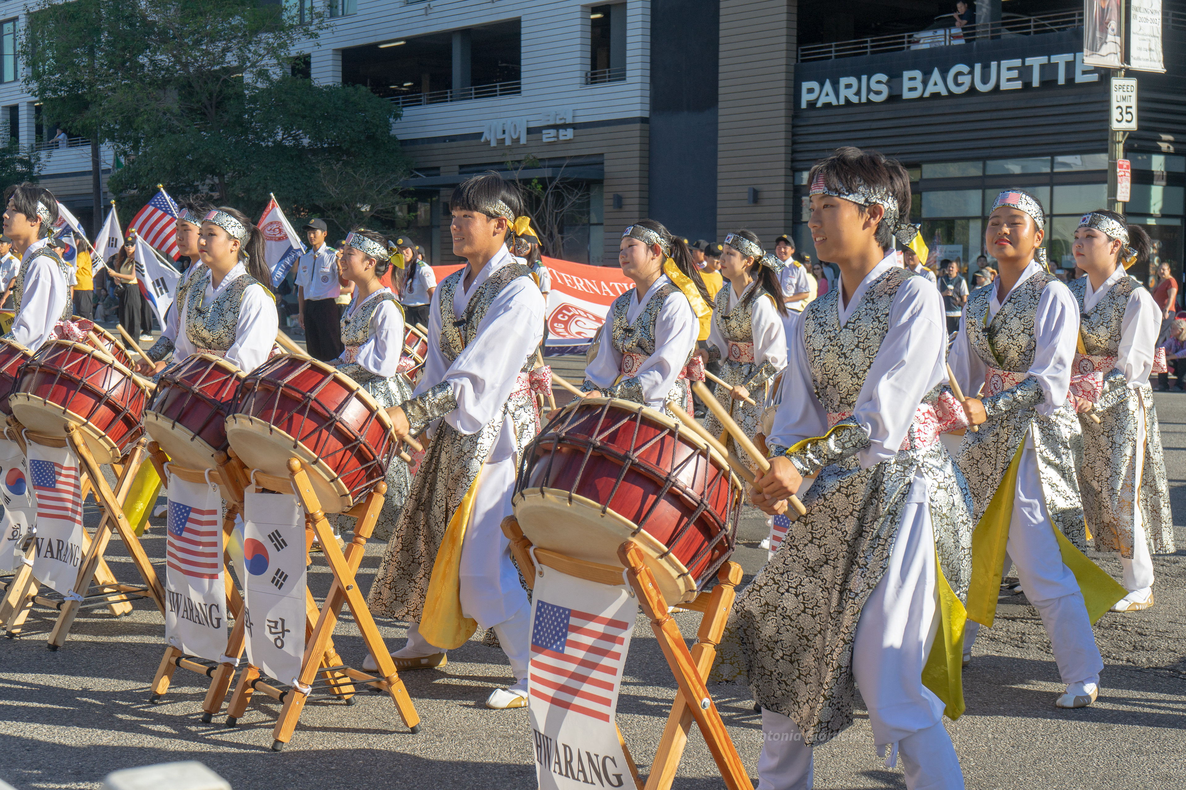 Traditional drums during the LA Korean Festival Parade; Los Angeles, CA