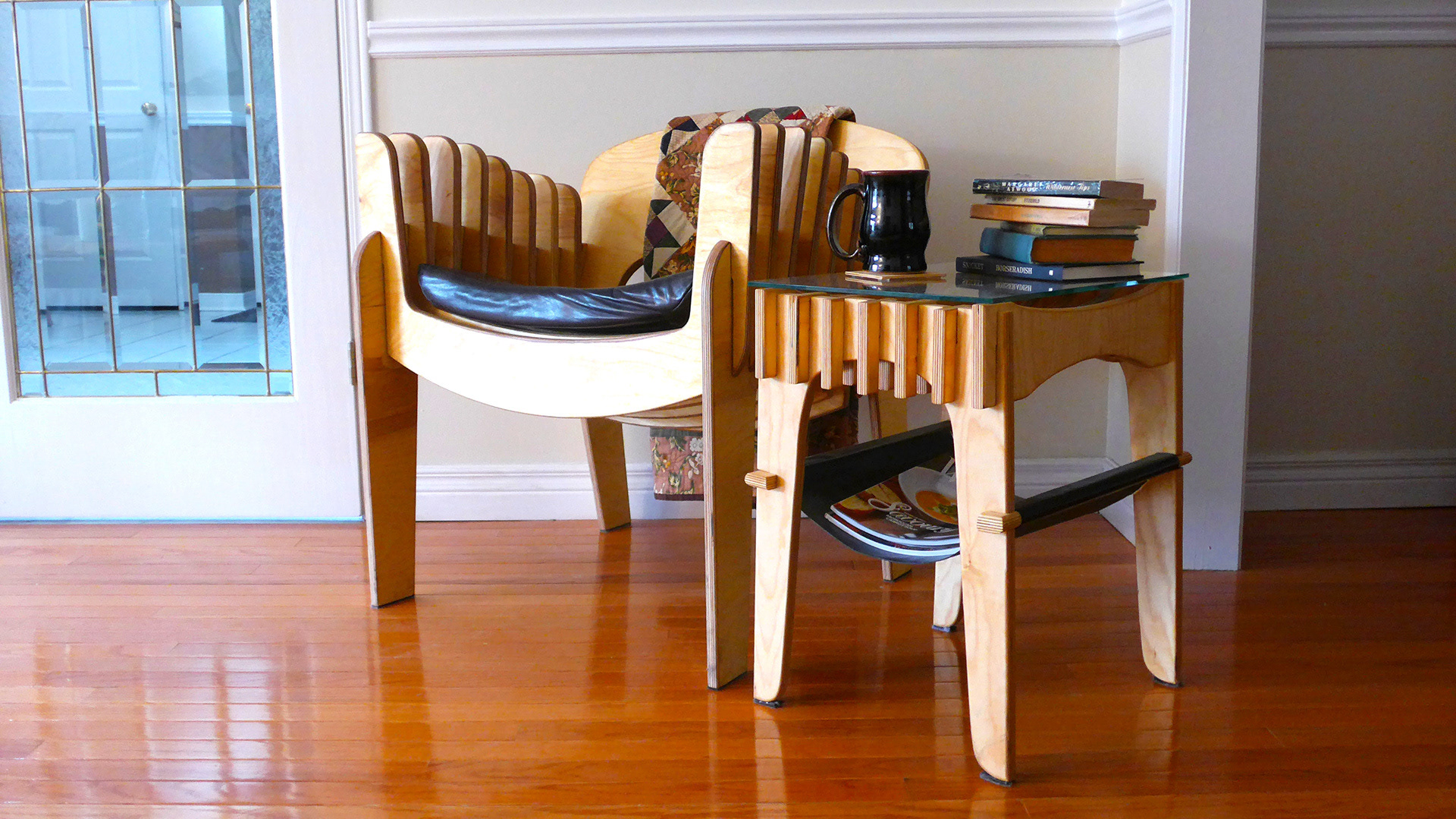 Atwood: Fastener-free chair and side table: Team design and execution