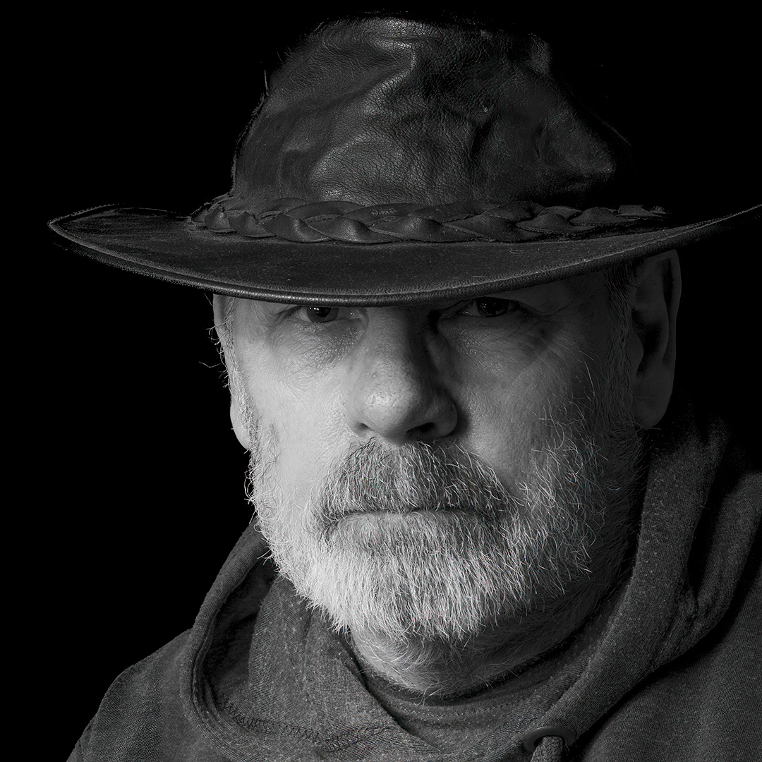 Black and white portrait of Steve Smith