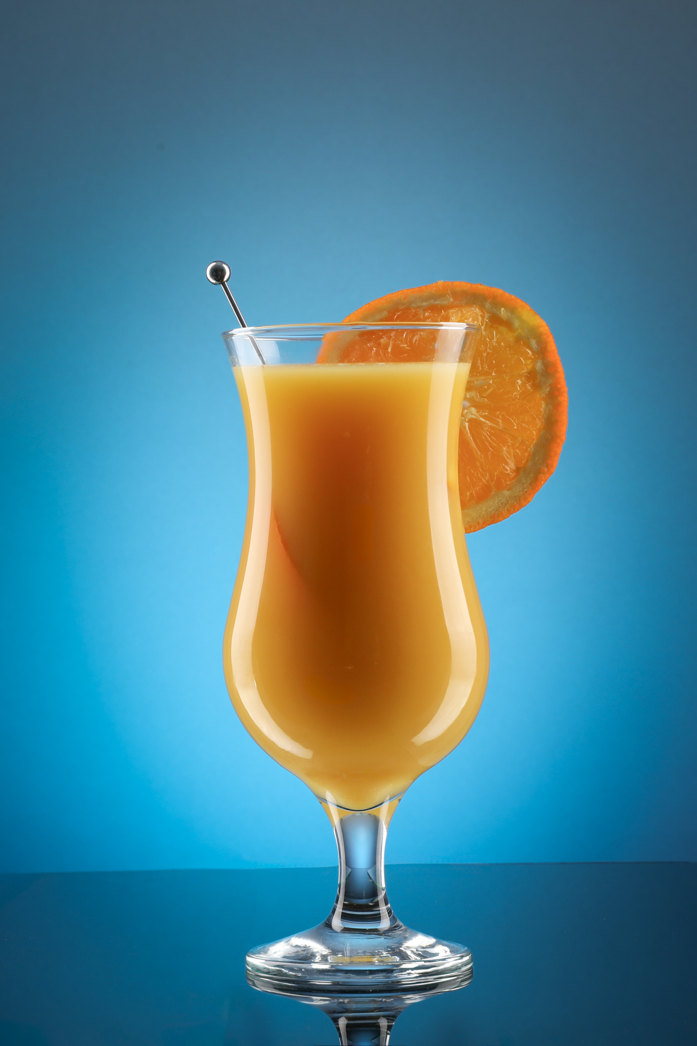 A glass of orange juice