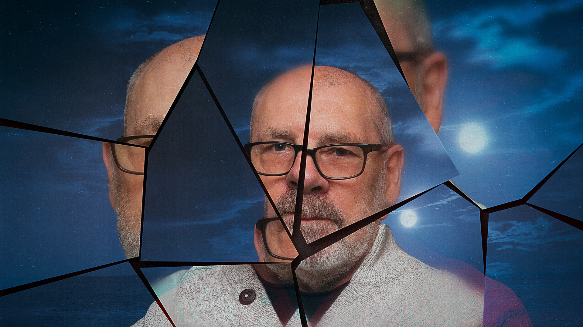 broken mirror portrait