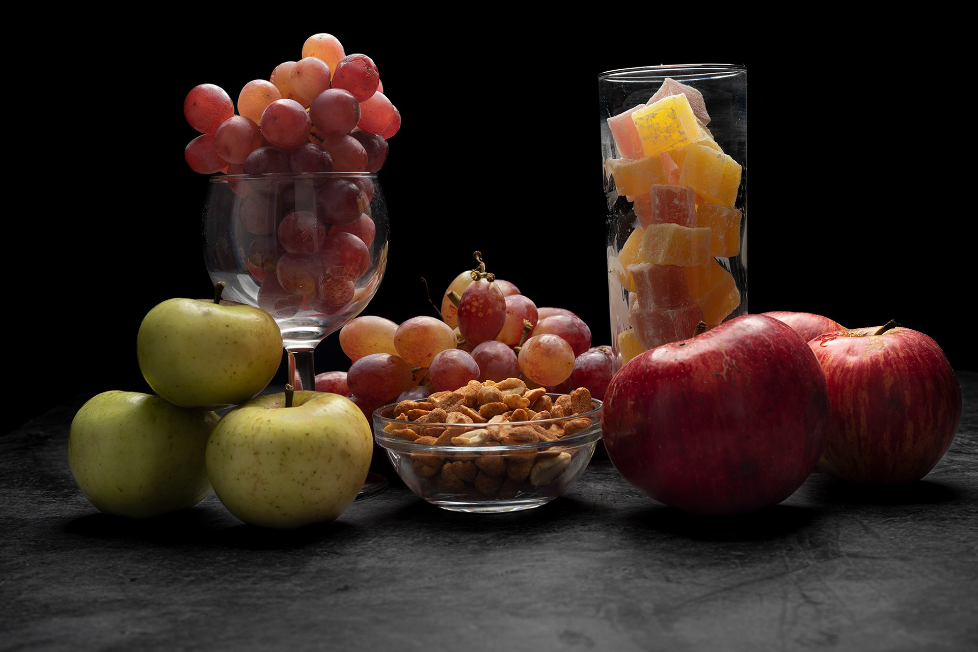 mixed fruit still life