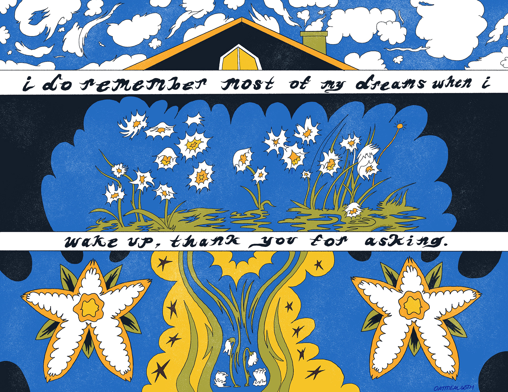 snow drops and star flowers